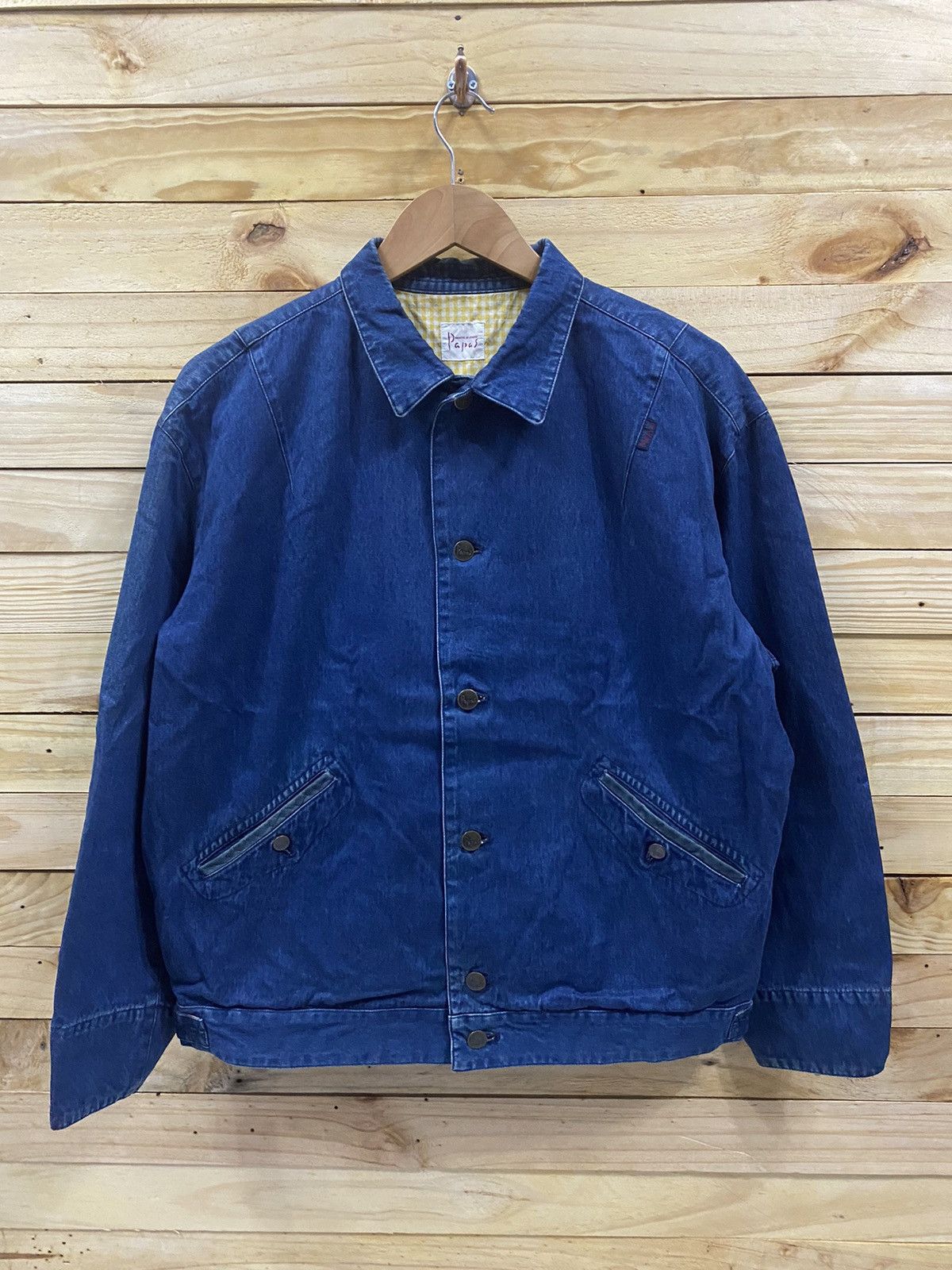 Japanese Brand Vintage papas denim jacket Size US L / EU 52-54 / 3 - 1 Thumbnail
