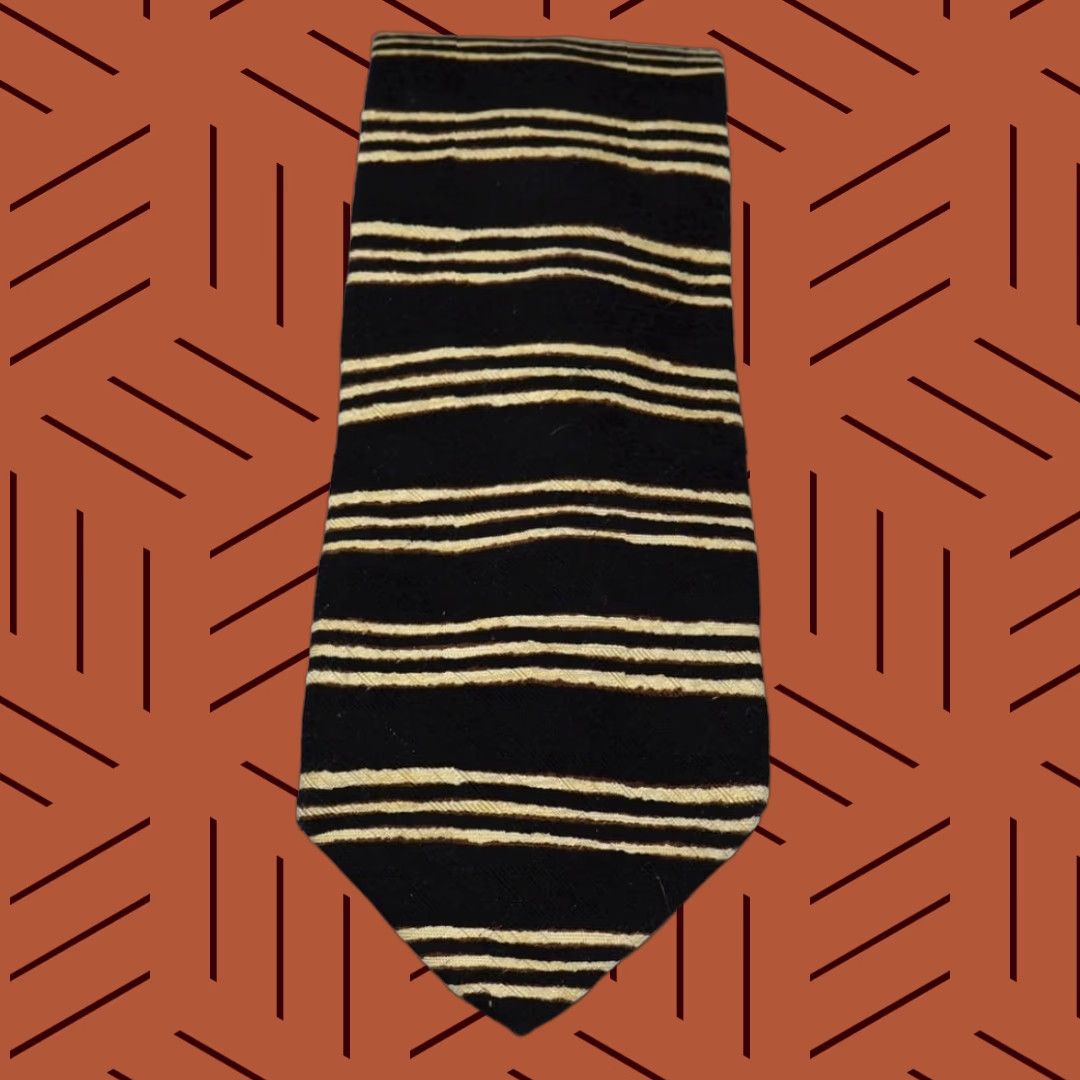Brooks Brothers VINTAGE Brooks Brothers BFS Tie Black Stripes 100% Silk Handmade in USA 58" Short 3-1/2" Wide Mens Size ONE SIZE - 1 Thumbnail