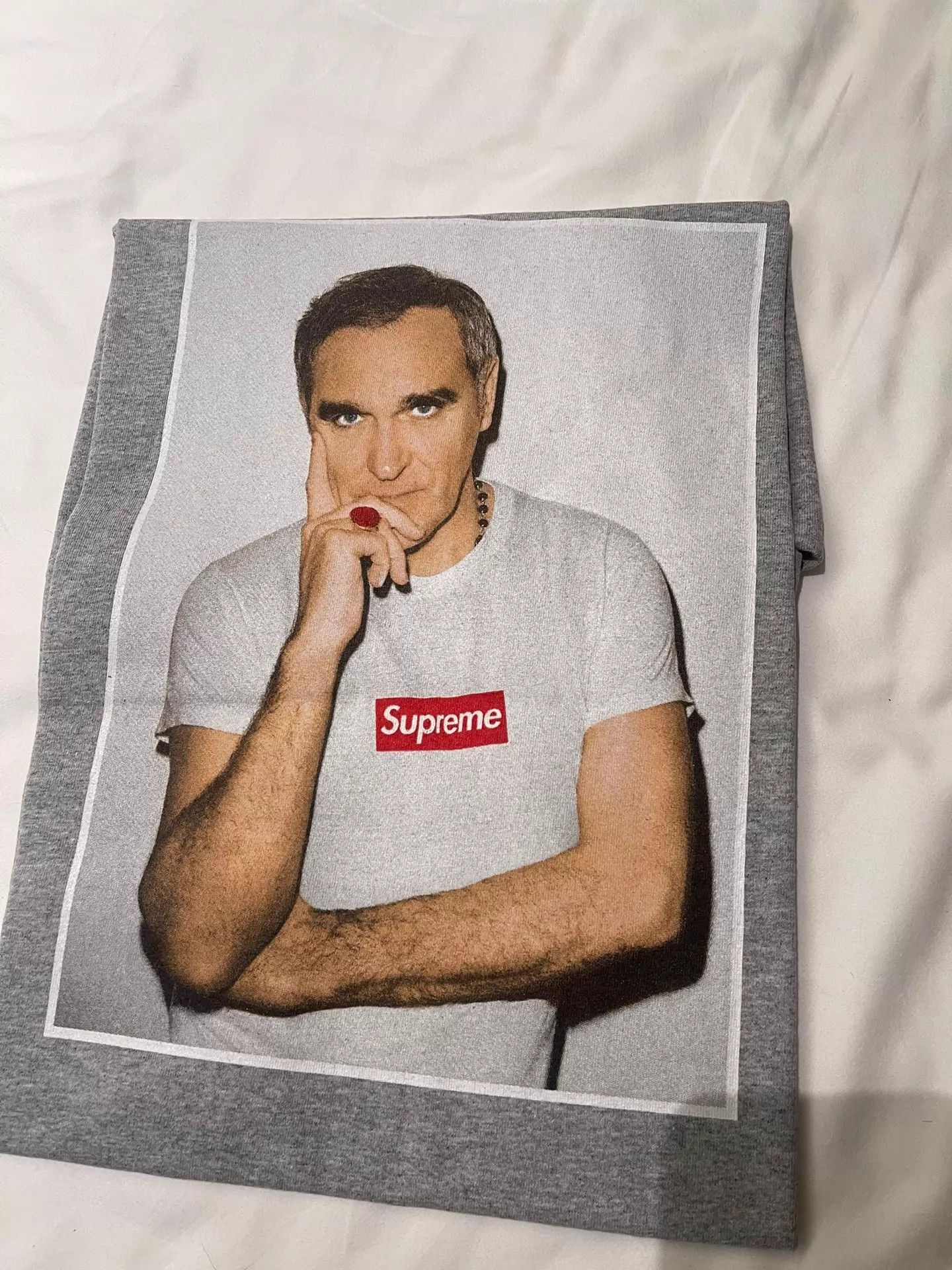 Supreme Supreme Morrissey Photo Tee Gray M Worn Once Size US M / EU 48-50 / 2 - 6 Thumbnail