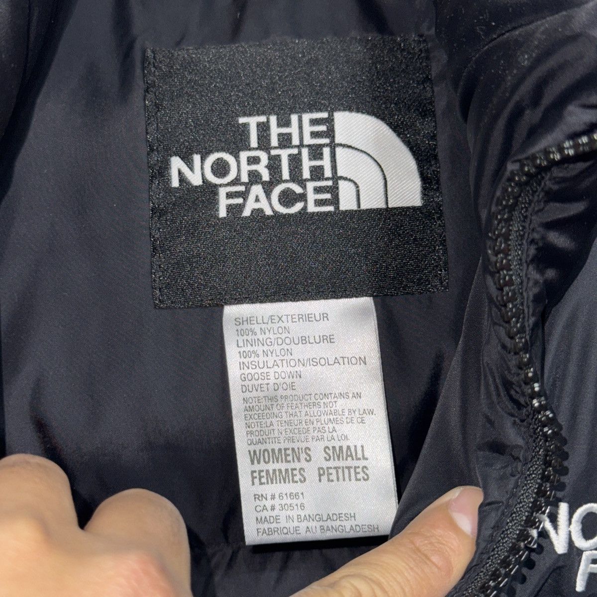 The North Face Vintage Northface Oversized Nuptse 700 Light Teal And Black Size XS / US 0-2 / IT 36-38 - 3 Thumbnail