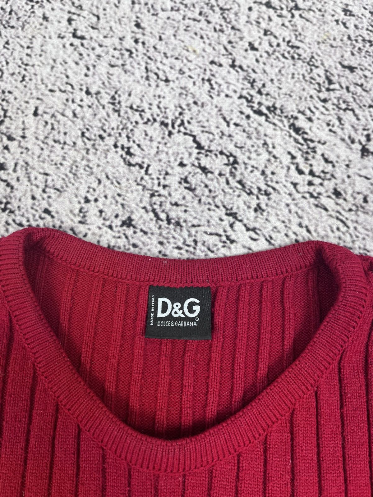 Dolce & Gabbana Vintage D&G Dolce & Gabbana Ribbed Knit Sweater Size US M / EU 48-50 / 2 - 5 Thumbnail