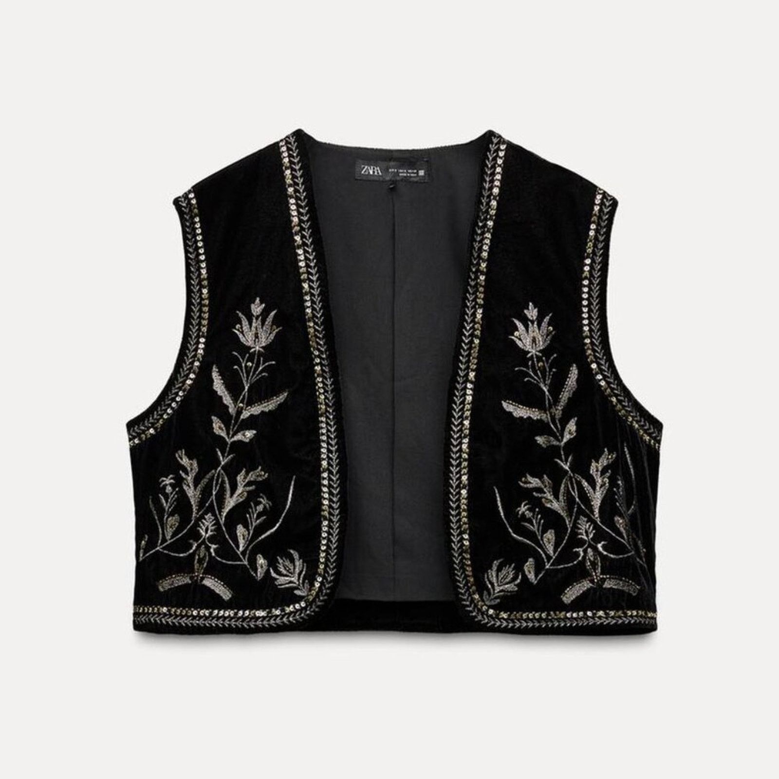 Zara RARE!!! ZARA Open Front Vest NWT Size S / US 4 / IT 40 - 9 Thumbnail