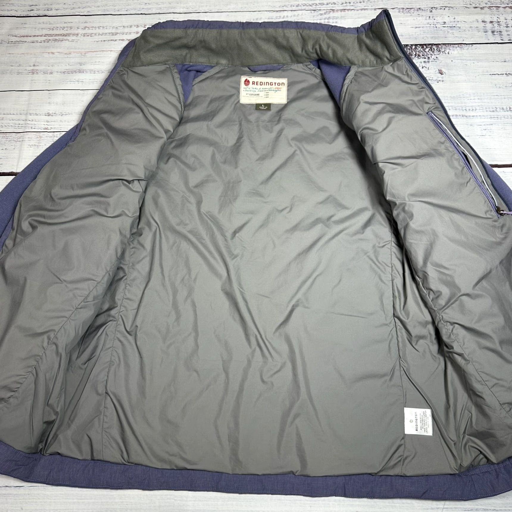Vintage Womens Redington Purple Insulated Jacket Quilted Full Zip Nylon Zip Pockets Sz L Size L / US 10 / IT 46 - 7 Thumbnail