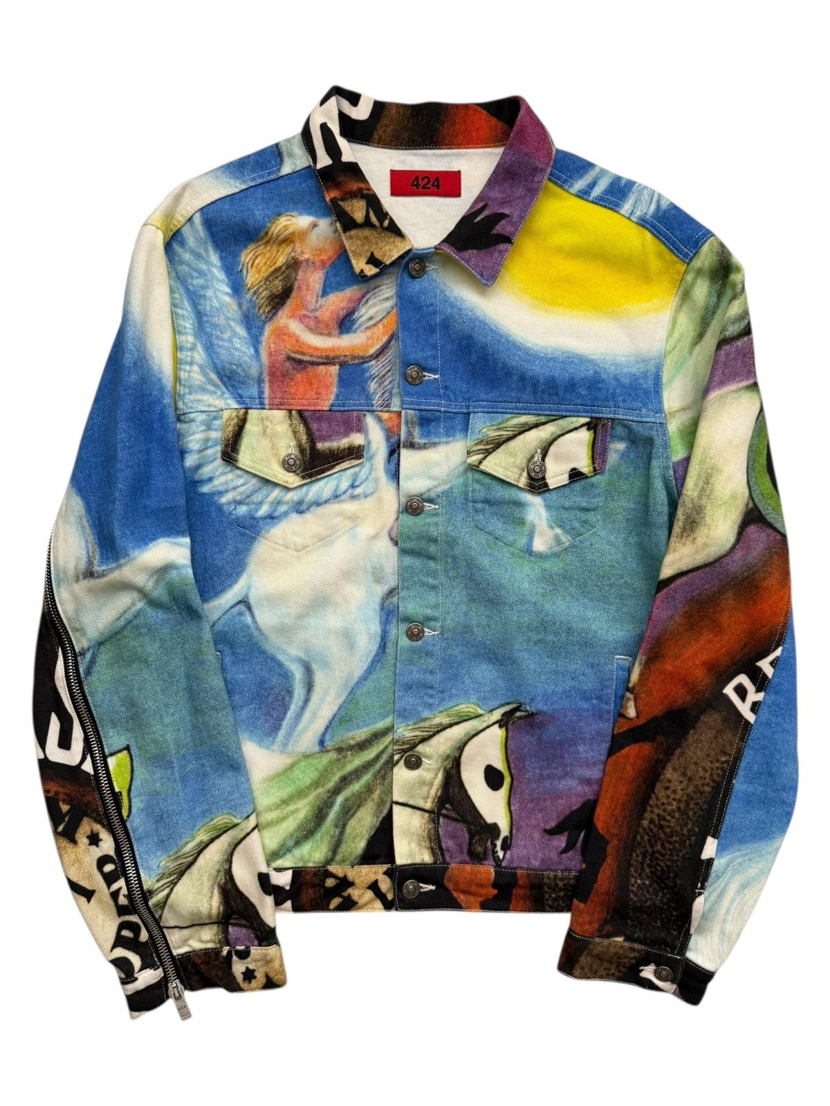 424 Sample Behold A Pale Horse Zip Arm Trucker Size US L / EU 52-54 / 3 - 1 Thumbnail