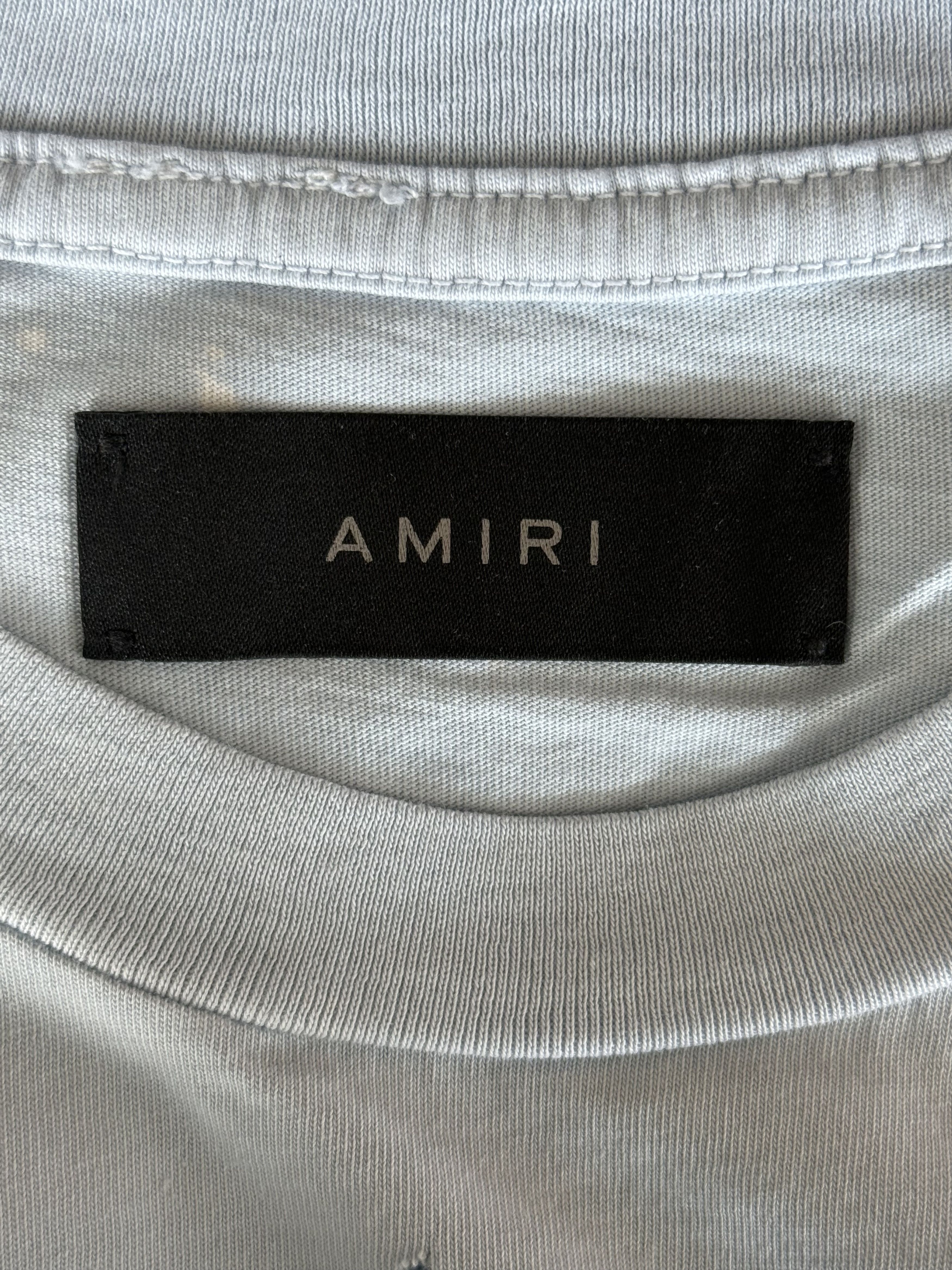 Amiri Amiri Grey Dawn & White MA Logo Shotgun T-Shirt Size US XXL / EU 58 / 5 - 3 Thumbnail