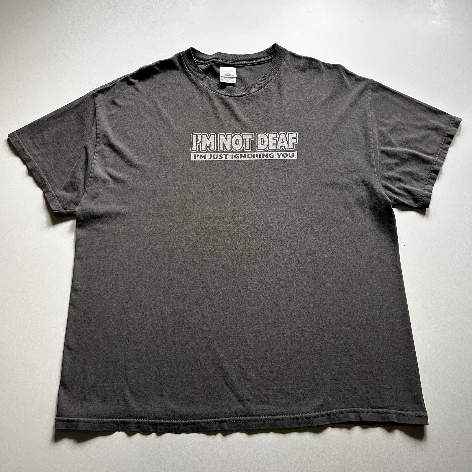 Vintage Vintage Funny Shirt XL Y2K Im Not Deaf Im Just Ignoring You Size US XL / EU 56 / 4 - 1 Thumbnail