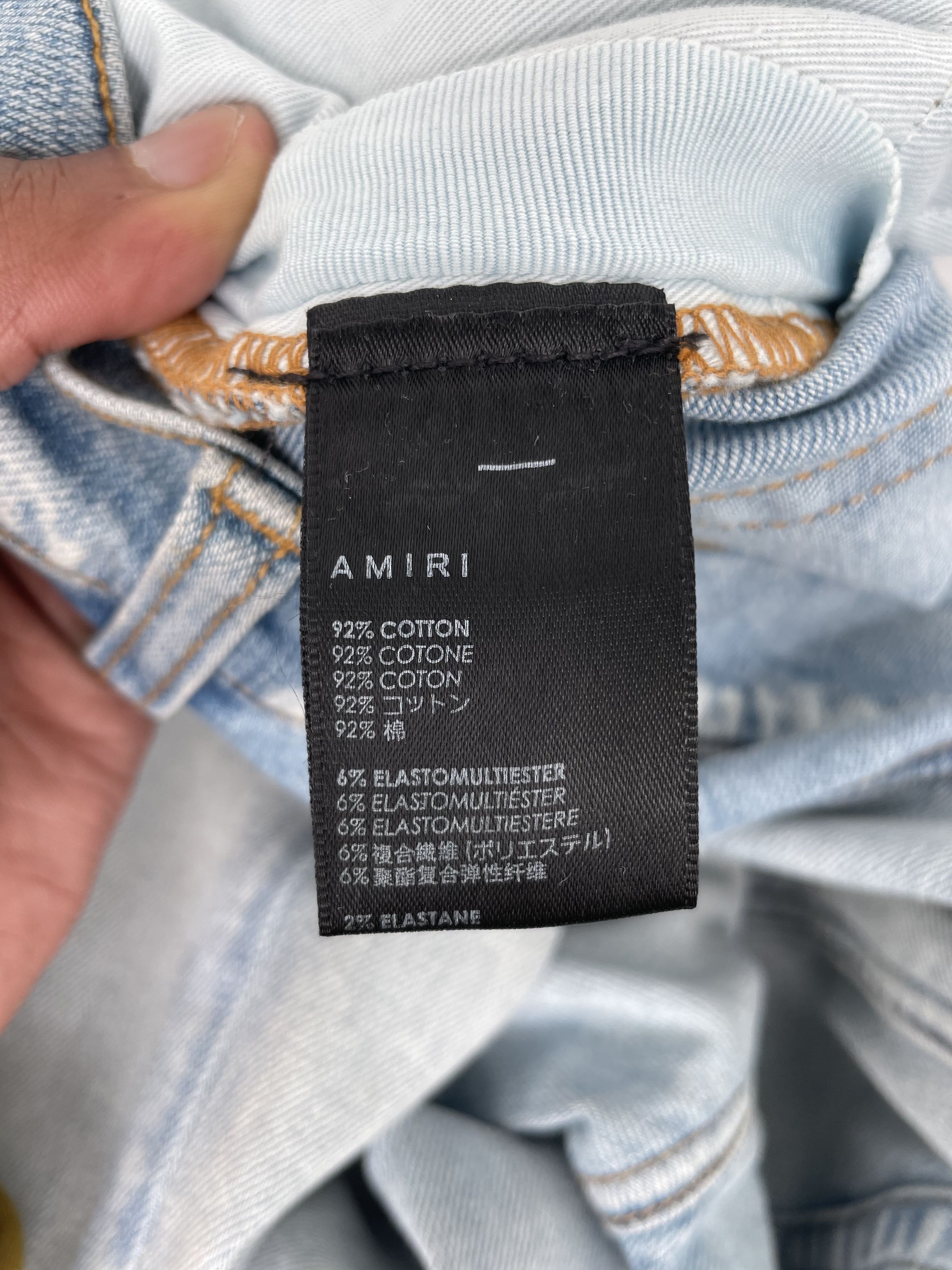 Amiri AMIRI (Zig Zag Light Indigo Jeans) Size US 34 / EU 50 - 9 Thumbnail