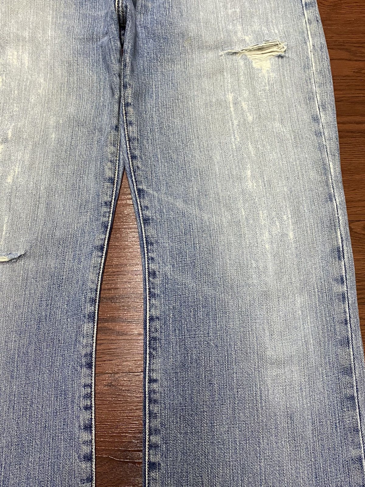 Gap Vintage Gap 1969 Denim Slim Boot Distressed Wide leg Jeans Size US 33 - 8 Thumbnail