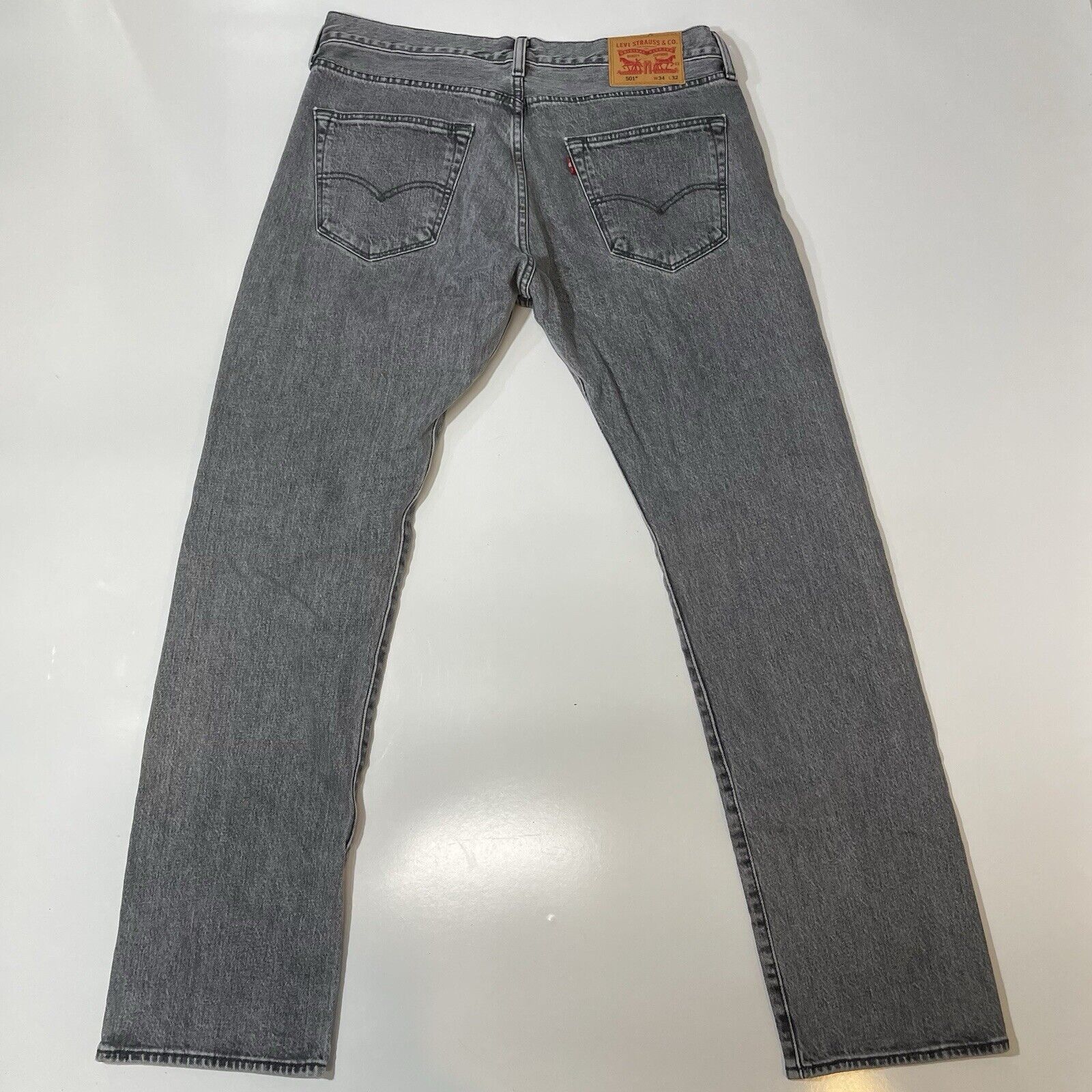 Levi's Levis 501 Jeans Men’s Straight Leg Button Fly 34x32 Charcoal Size US 34 / EU 50 - 4 Thumbnail
