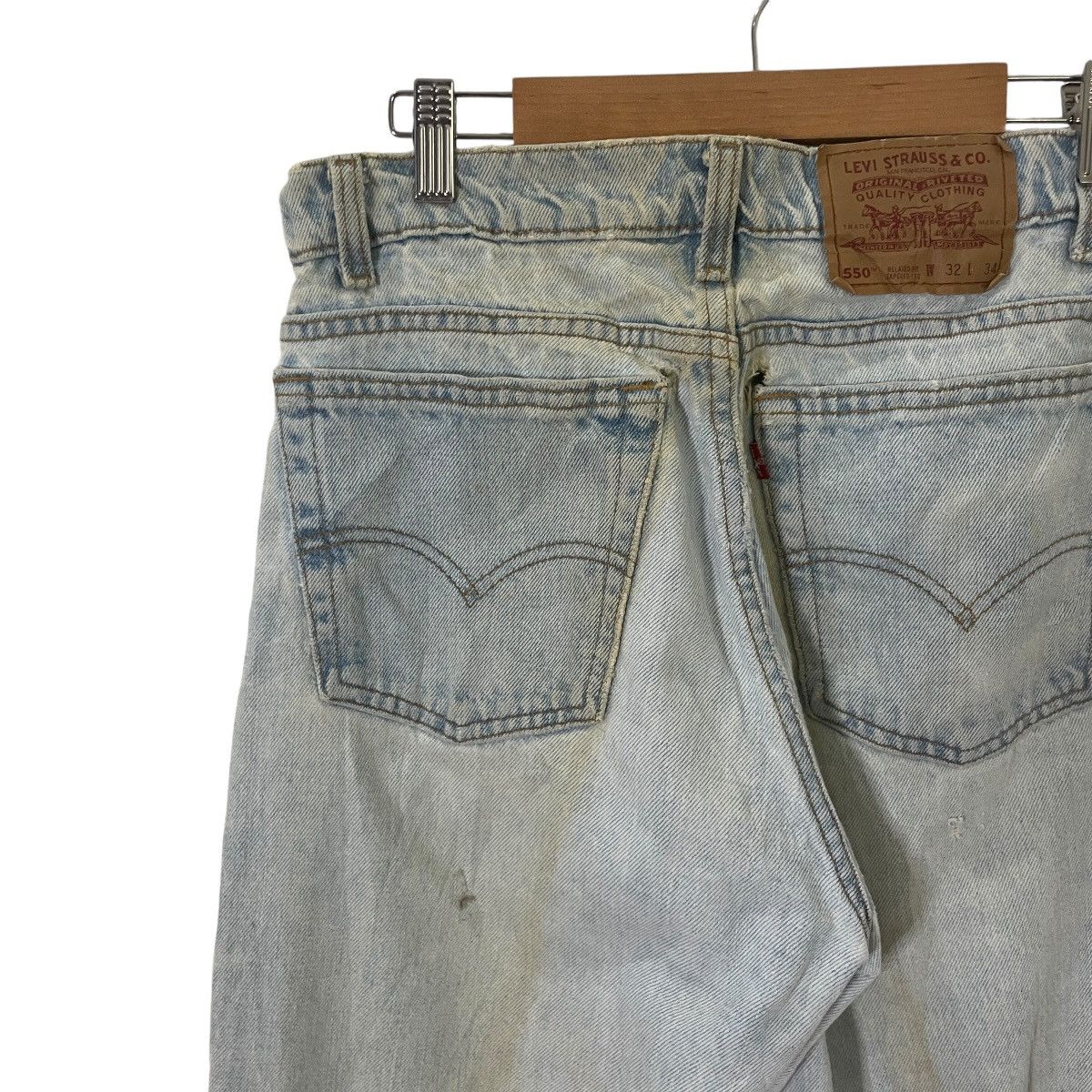Levi's Vintage 90s Levis Lot550 Distressed Denim Jeans Size US 31 - 10 Thumbnail