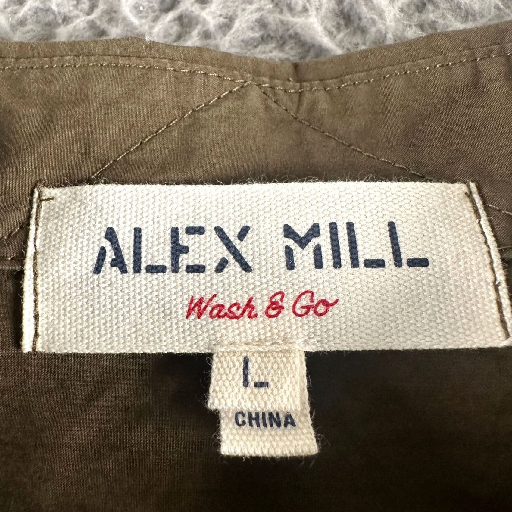 Alex Mill Alex Mill Shirt Mens L Olive Wash & Go 100% Cotton Button Up Long Sleeve Pocket Size US L / EU 52-54 / 3 - 3 Thumbnail