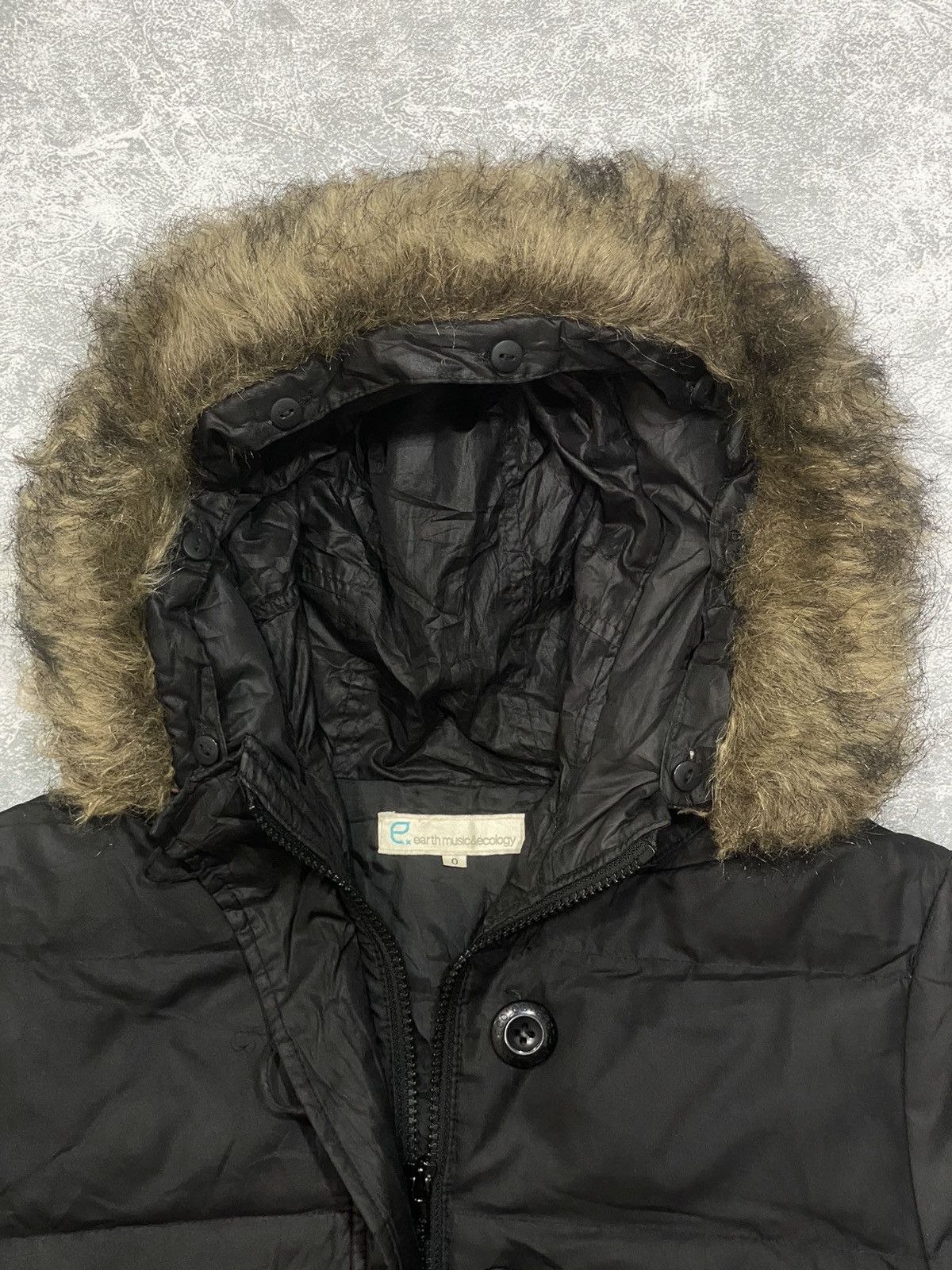 14th Addiction 2000s Earth Music and Ecology Fur Bomber - Vkei Style Size S / US 4 / IT 40 - 2 Thumbnail