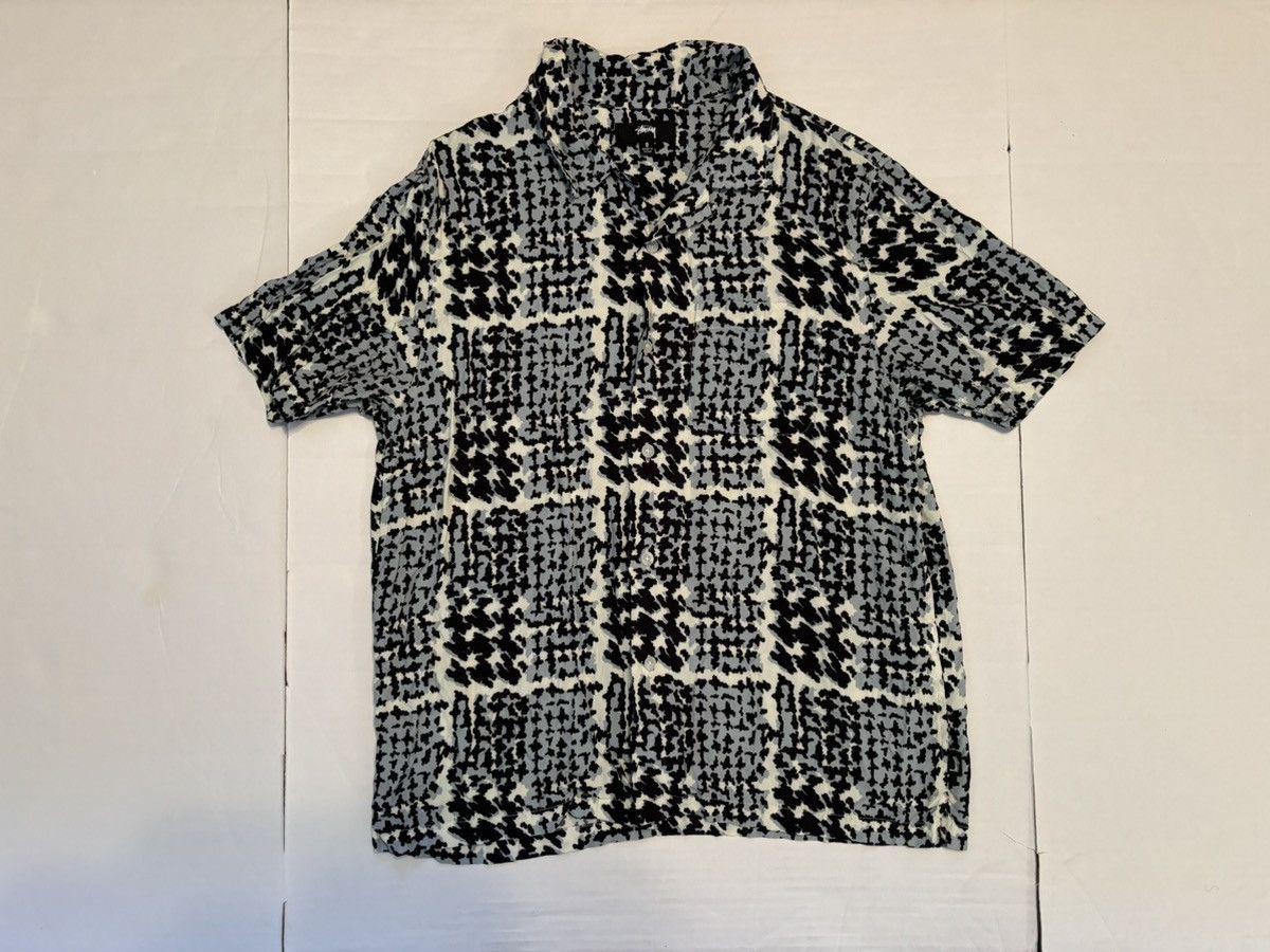 Stussy Stussy Handrawn Houndstooth Button Up Shirt Sz Small Size US S / EU 44-46 / 1 - 1 Thumbnail