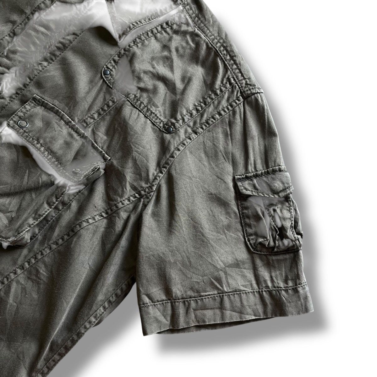 Issey Miyake OFFER🤝 TETE HOMME ISSEY MIYAKE ARMY STYLE ZIPPED UP SHIRT Size US M / EU 48-50 / 2 - 4 Thumbnail