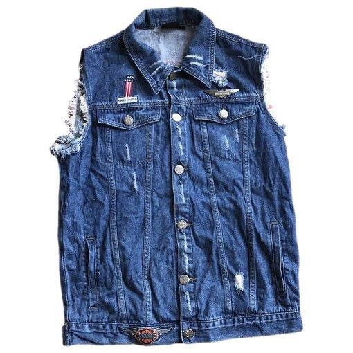 Harley Davidson × Vintage Vintage Harley Davidson vest jeans Size US M / EU 48-50 / 2 - 2 Thumbnail