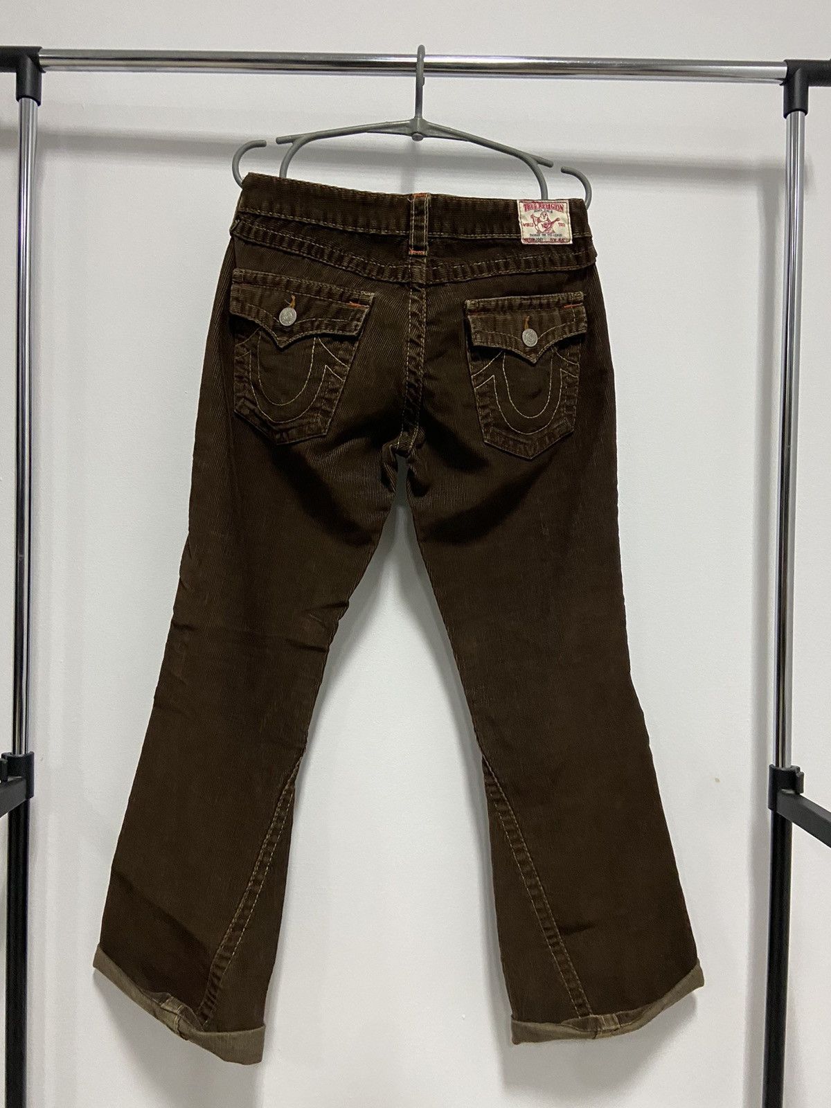 True Religion × Vintage True religion stitched flare jeans vintage logo corduroy Size 30" / US 8 / IT 44 - 1 Thumbnail