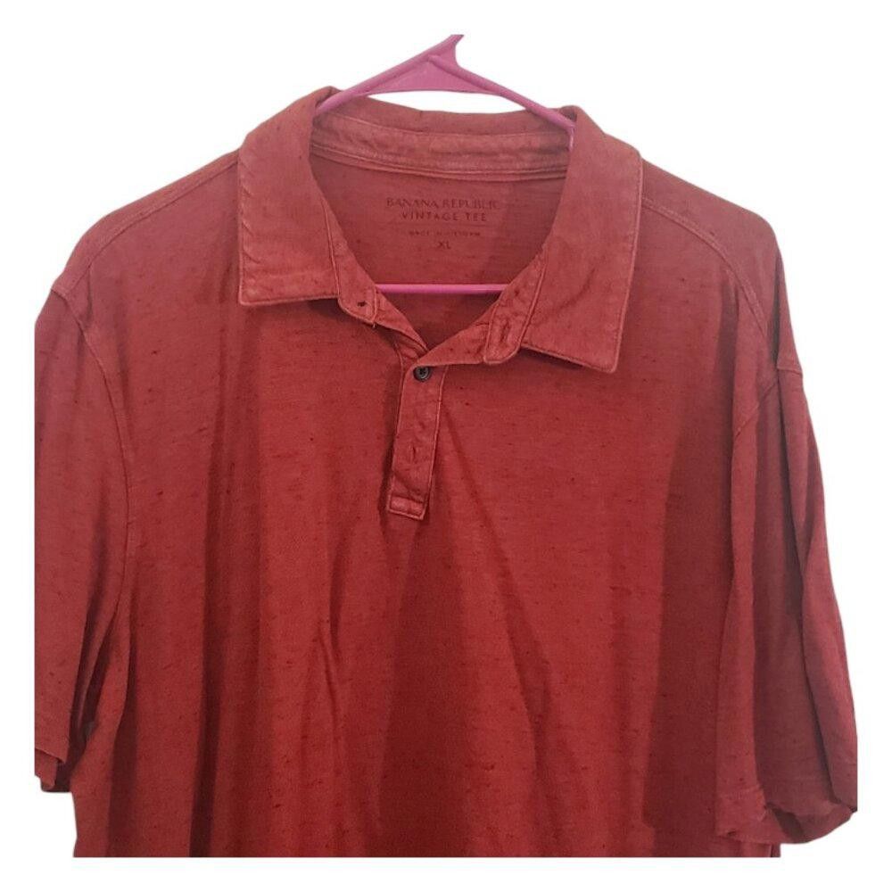 Banana Republic CT1876 Banana Republic Vintage Red Tee XL Size US XL / EU 56 / 4 - 2 Thumbnail