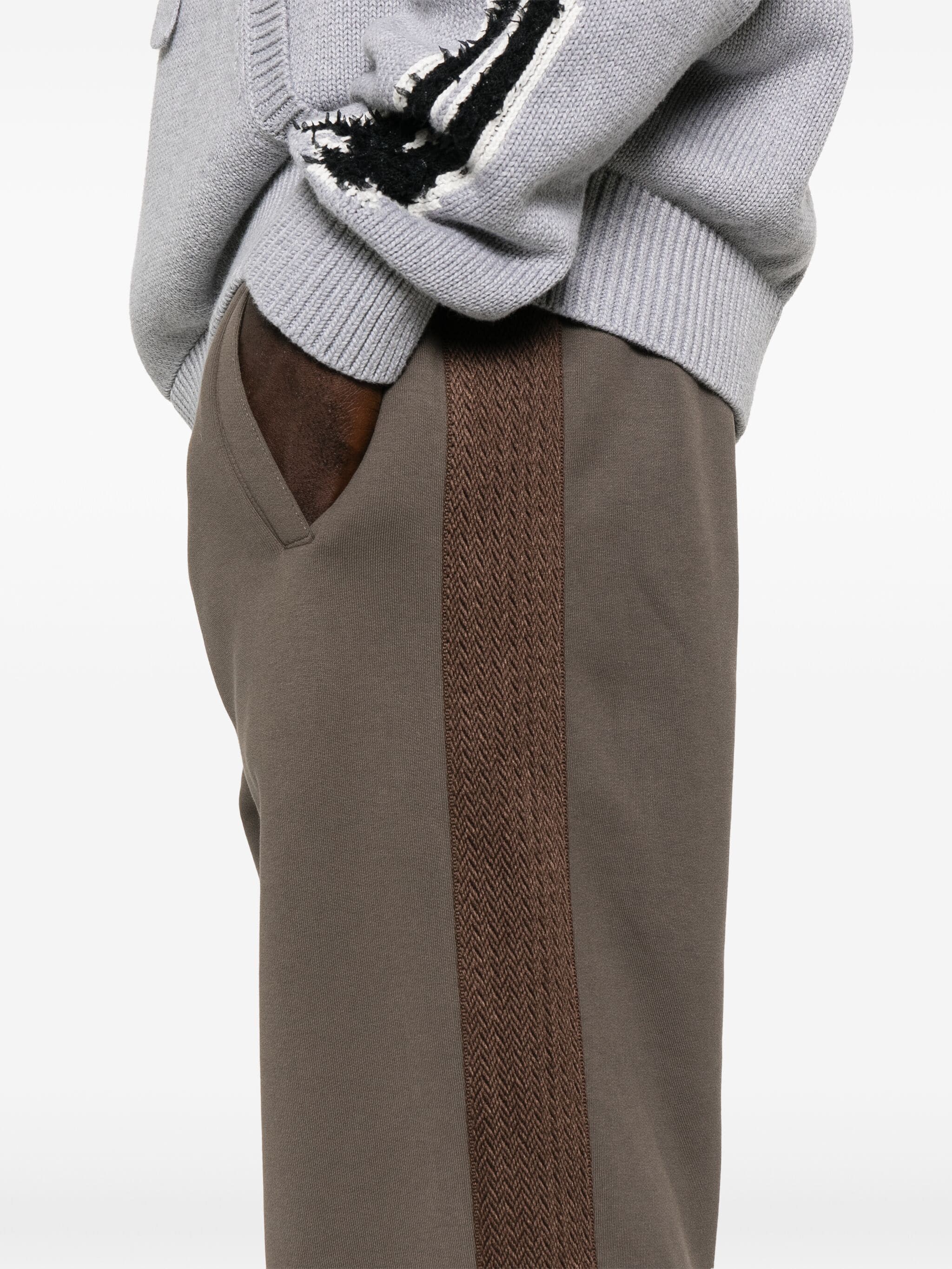 Lanvin o1s22i1n1024 Sweatpants & Joggers in Taupe Brown Size US 32 / EU 48 - 5 Thumbnail