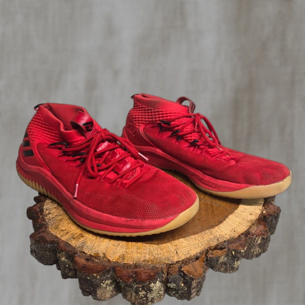Adidas Dame Low Top Basketball Sneakers Mens Size 15 Red CQ0186