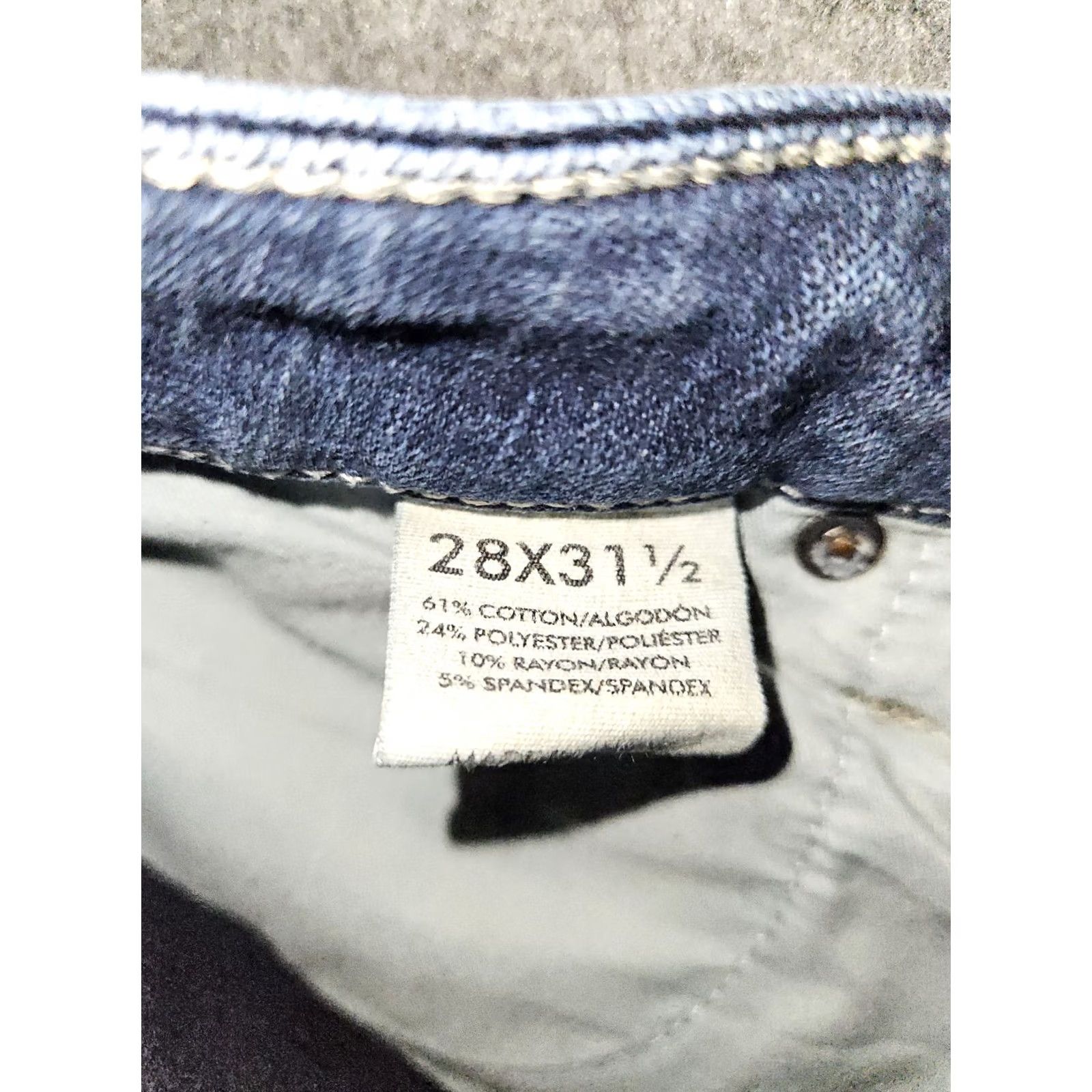 Vintage BKE Gabby Skinny Jeans Women's 28x31 Mid Rise Blue Dark Wash Stretch Preppy Denim Jeans Regular Inseam 30 Size 28" / US 6 / IT 42 - 8 Thumbnail