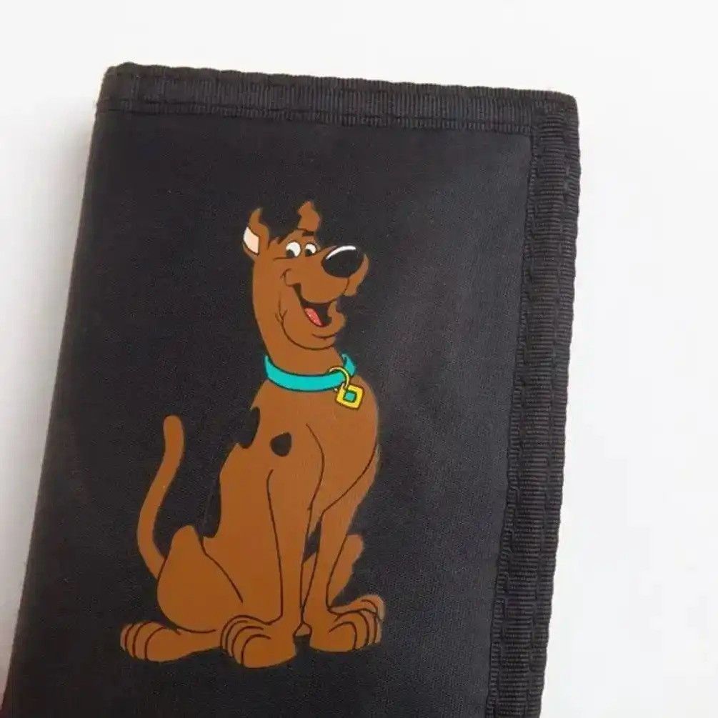 Vintage 1998 Scooby Doo Cartoon Network Black Nylon Velcro Wallet Size ONE SIZE - 2 Thumbnail
