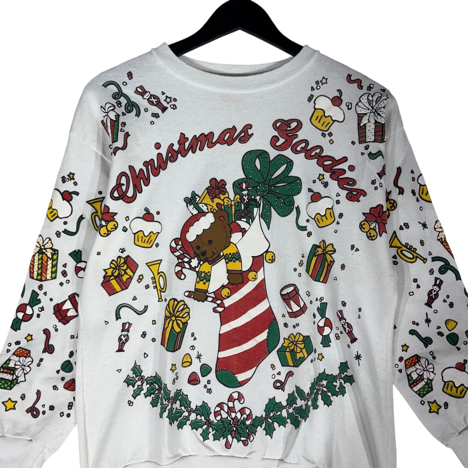 Vintage Vintage "Christmas Goodies" AOP Crewneck 90s Size US S / EU 44-46 / 1 - 2 Thumbnail