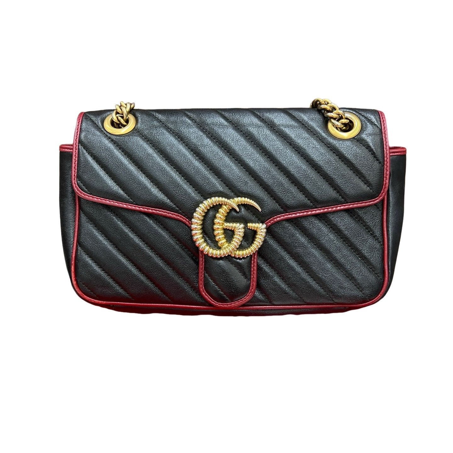 Gucci Gucci GG Marmont Quilted Leather Chain Bag Medium Size Size ONE SIZE - 1 Thumbnail