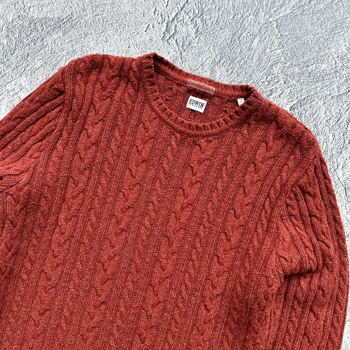 Edwin Men’s Knitt Sweater Edwin Oiler Red Size: S/M Size US S / EU 44-46 / 1 - 6 Thumbnail