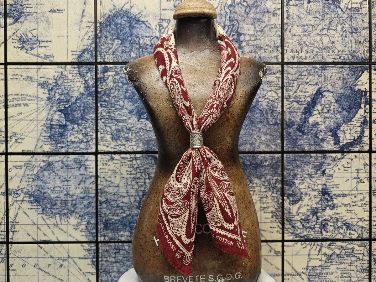 RRL Ralph Lauren RRL Indigo Turn of the Century Paisley Bandanna Scarf Size ONE SIZE - 9 Thumbnail