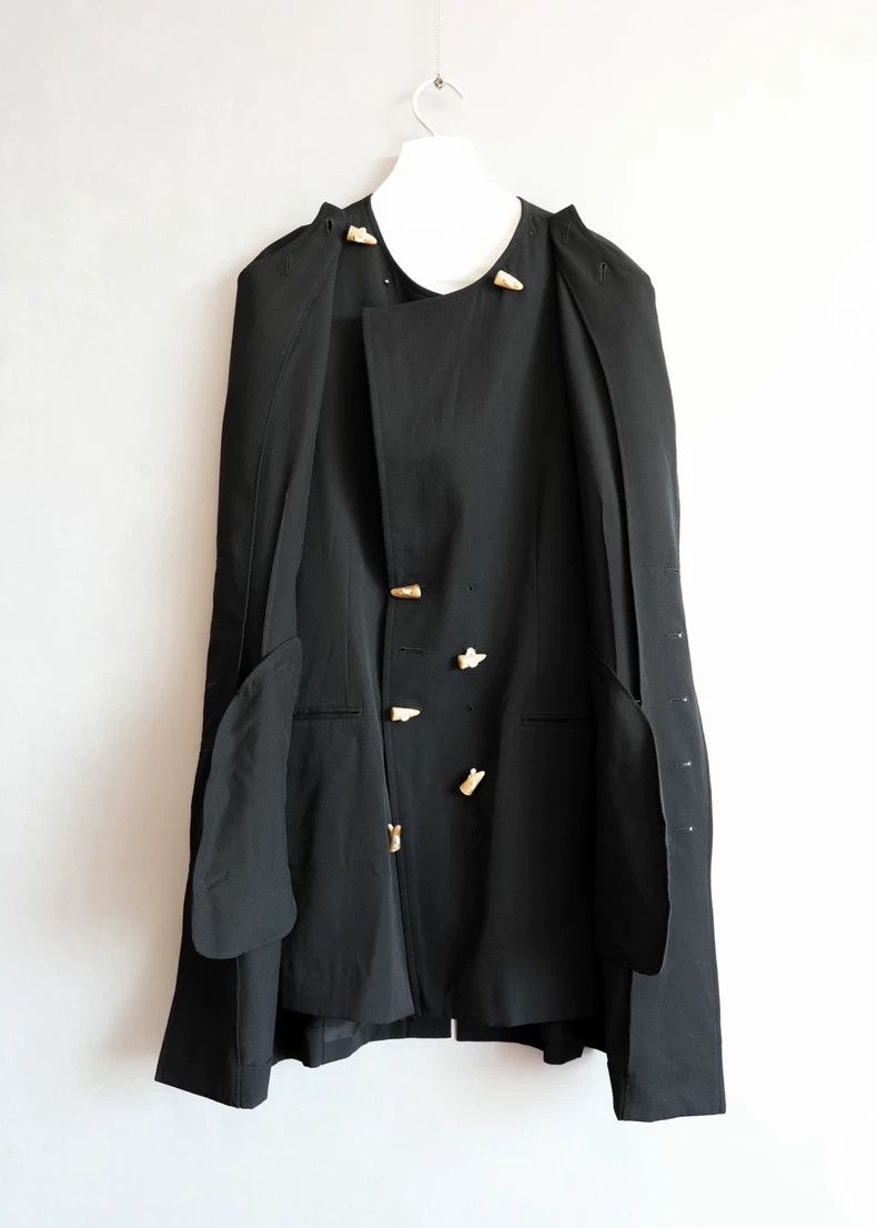 Yohji Yamamoto yohji yamamoto12 AW Double Horn Button Long Jacket 2503-Nex Size US M / EU 48-50 / 2 - 3 Thumbnail