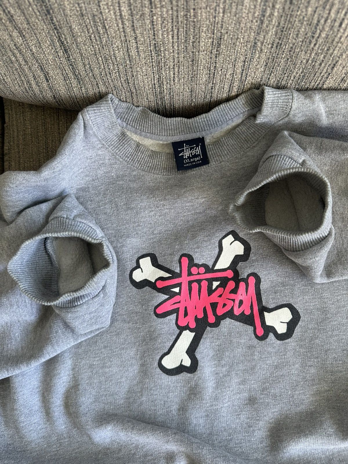 Stussy Vintage Stussy Skull Centre Logo Streetwear Rare USA Size US XL / EU 56 / 4 - 3 Thumbnail
