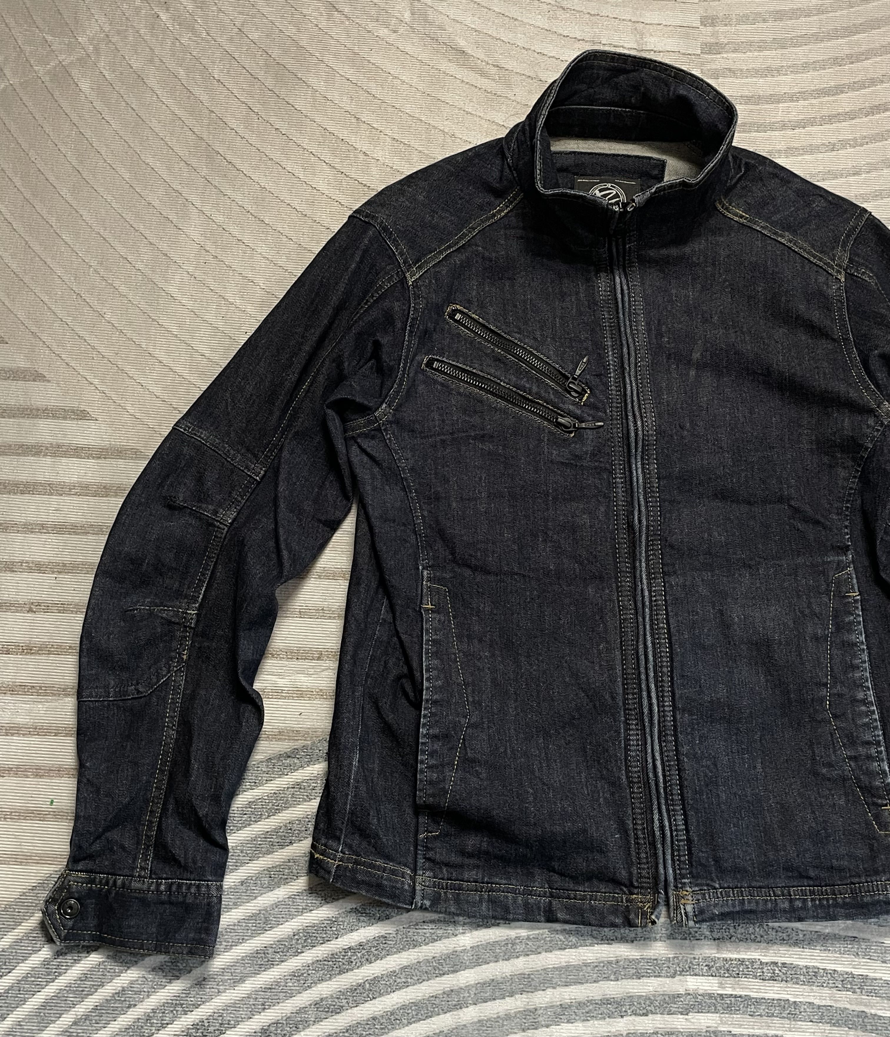If Six Was Nine Evenriver Biker Denim Jacket Size US S / EU 44-46 / 1 - 2 Thumbnail