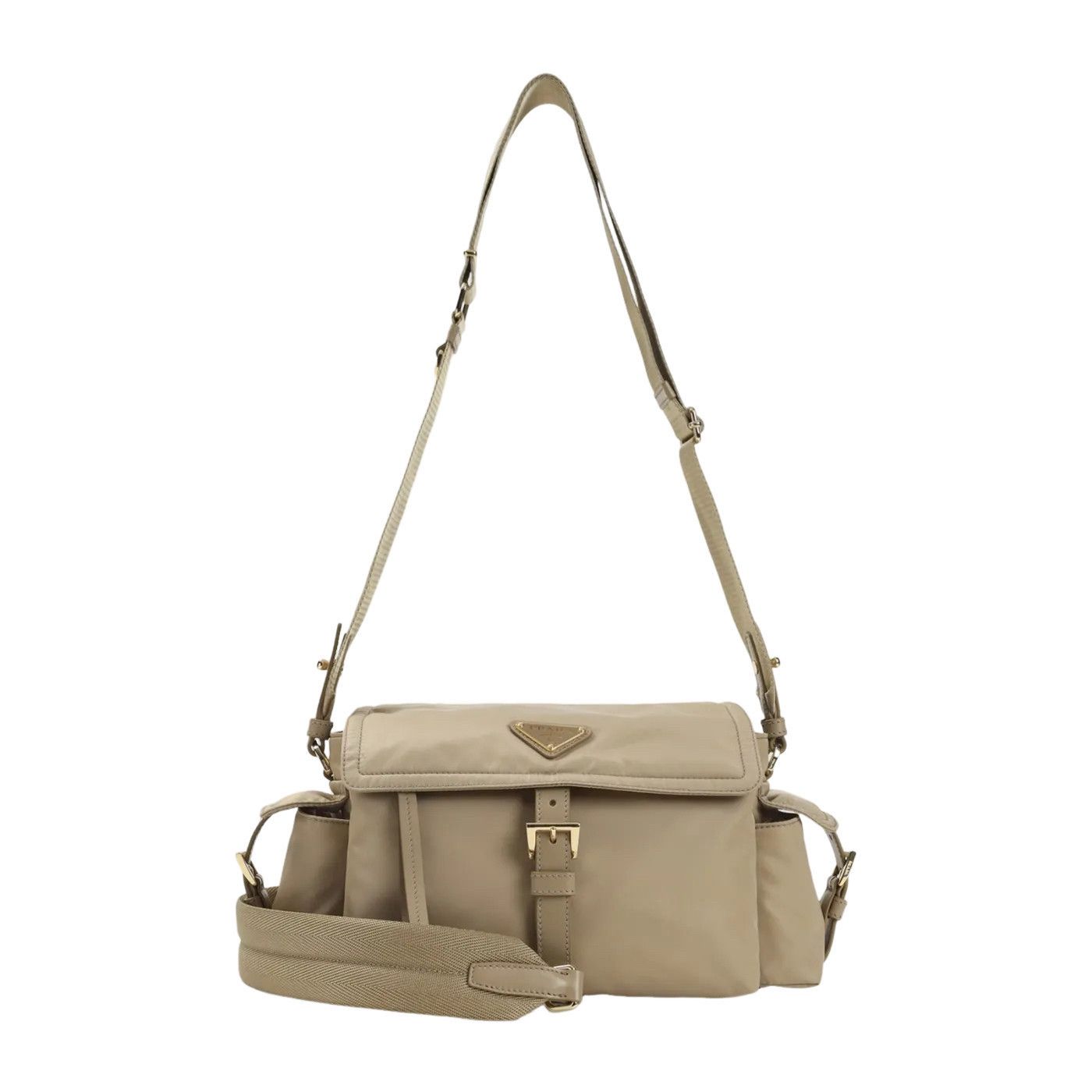 Prada PRADA $2500 Camel Brown Prada Explore medium Nylon shoulder Size ONE SIZE - 1 Thumbnail