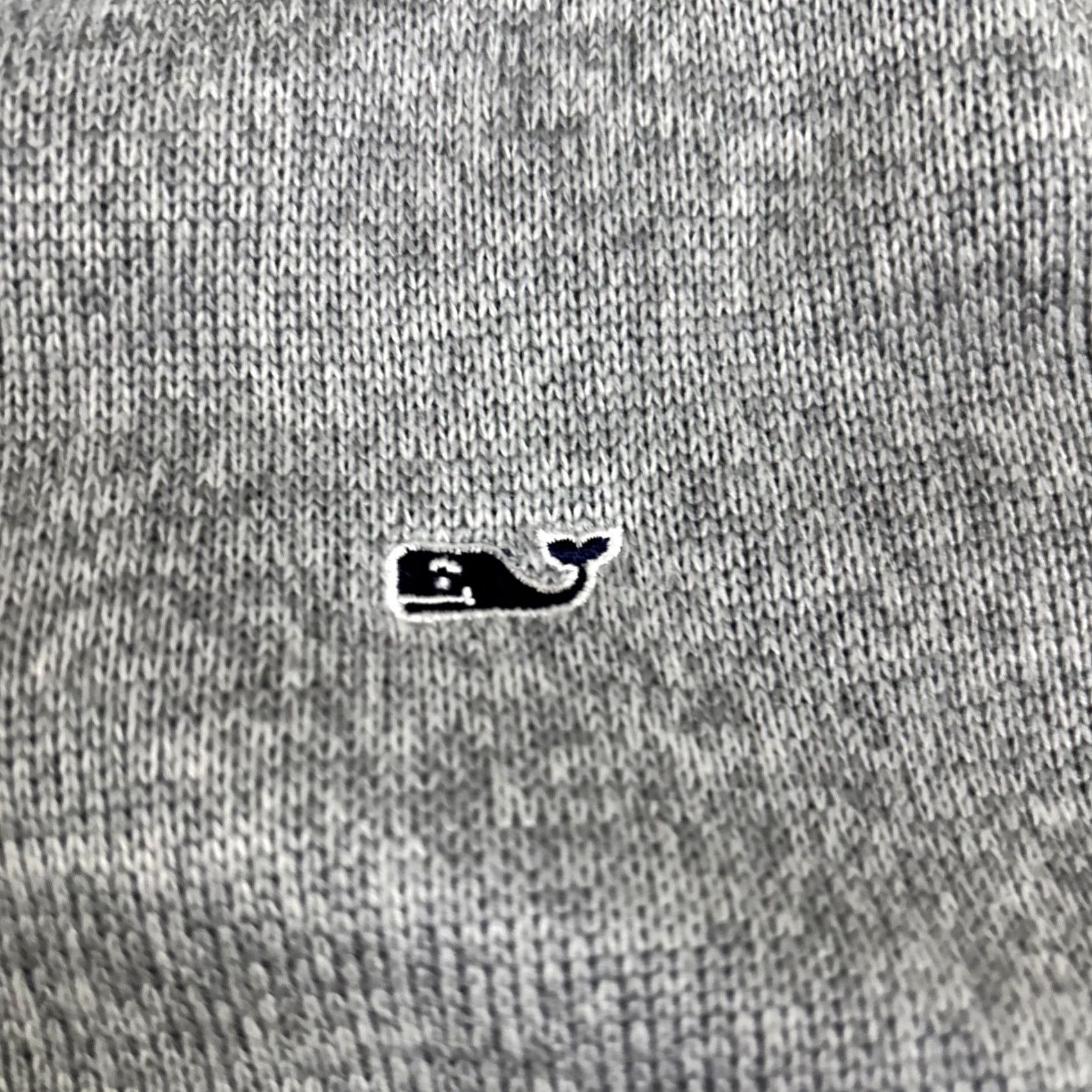 Vineyard Vines Vineyard Vines Vest Unisex XS Gray Fleece Full Zip Performance Preppy Whale Vest, Gray, XS, Full Zip, Pockets, Lightweight, Regular, Women Size XS / US 0-2 / IT 36-38 - 2 Thumbnail