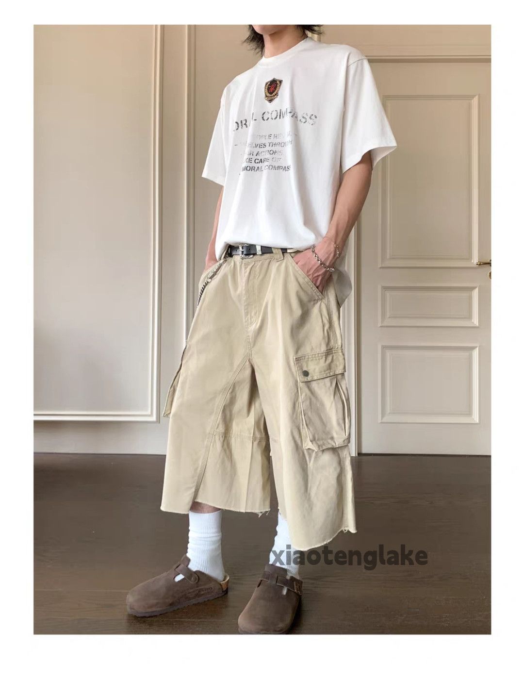 Designer Unisex outdoor utility loose baggy hiphop work shorts Size US 32 / EU 48 - 5 Thumbnail
