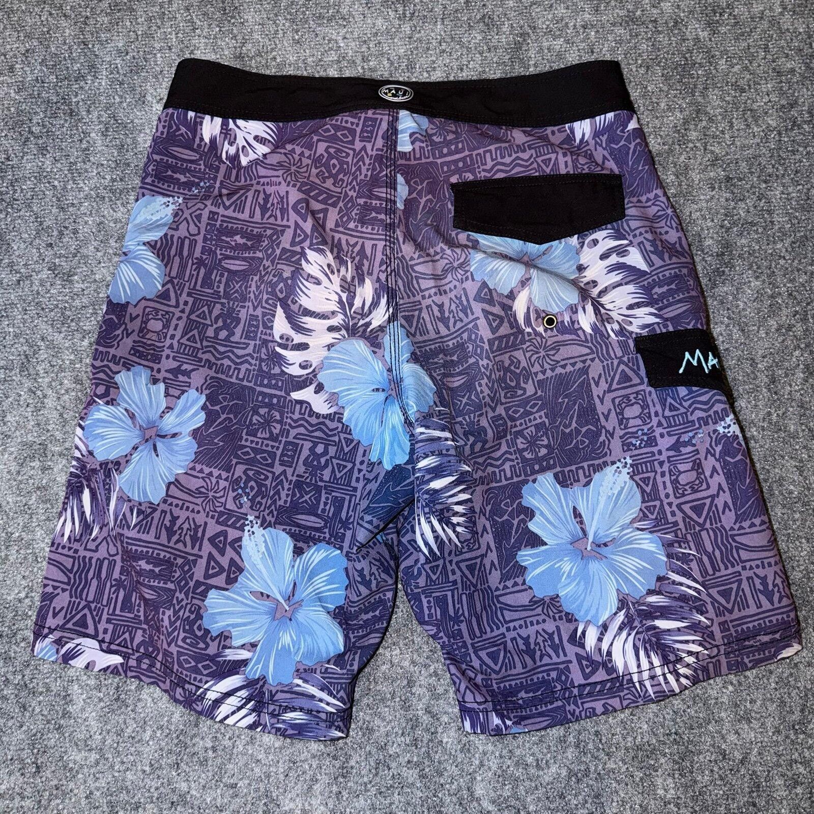 Maui and Sons Maui & Sons Floral Surf Board Shorts Mens SM Vtg y2k 90s Size US 30 / EU 46 - 4 Thumbnail