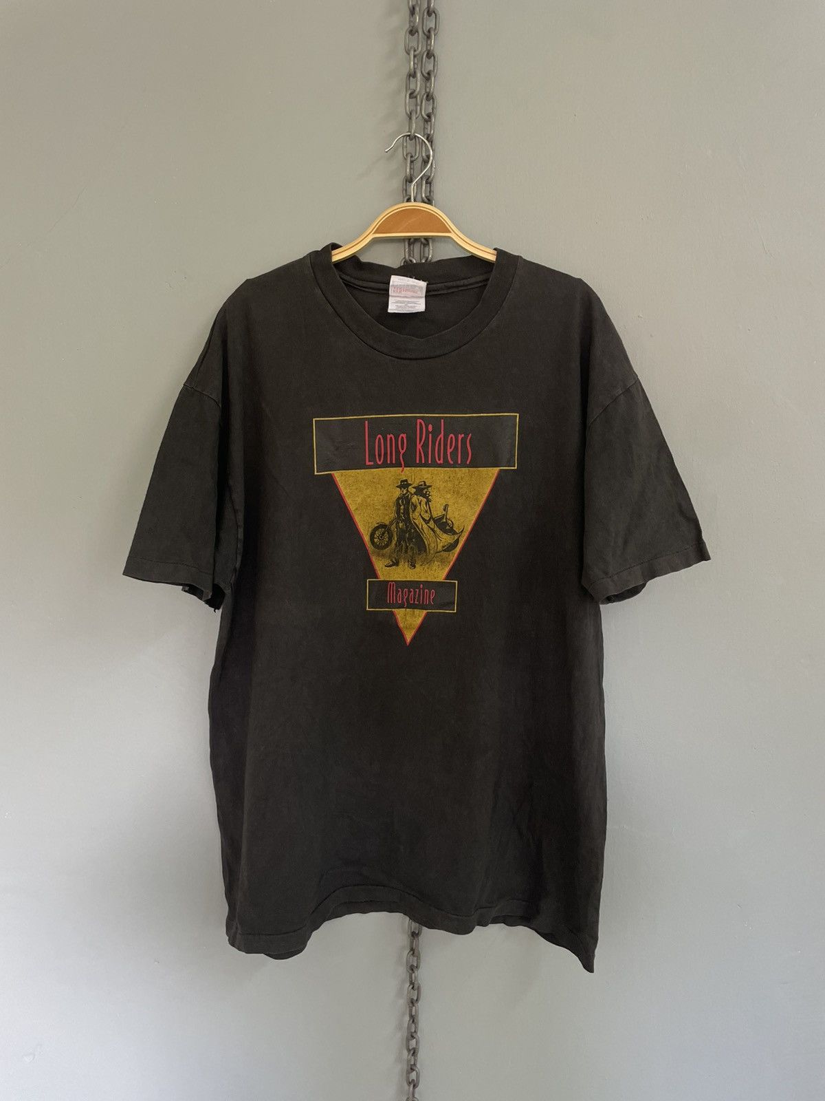 Vintage Vintage 90s Long Riders Magazine promo t shirt Size US XL / EU 56 / 4 - 1 Thumbnail