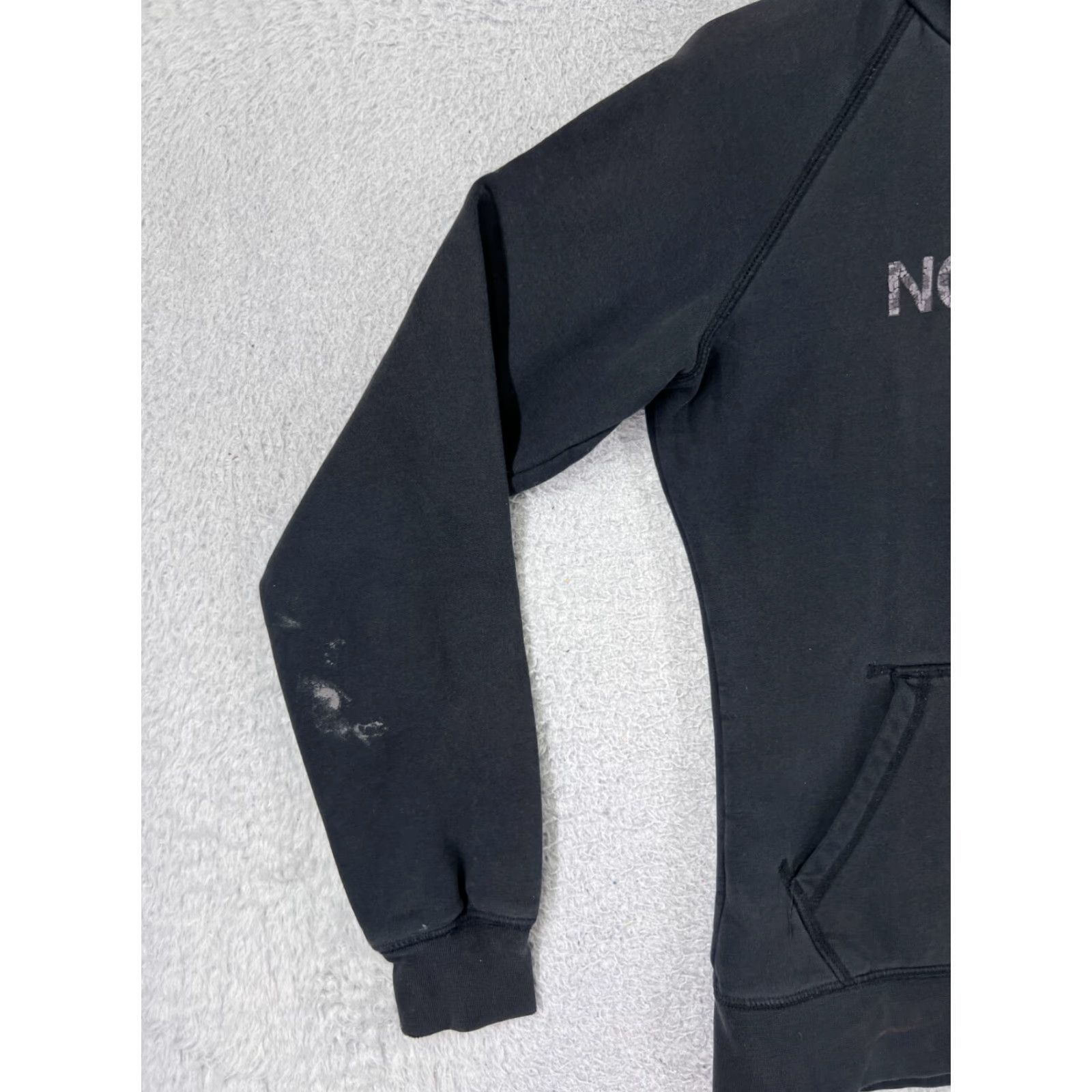 The North Face The North Face Womens Hoodie Sweater Small Black Jersey Cotton Kangaroo Pocket Logo Pockets 90s Outdoor Sports Mens Womens Size S / US 4 / IT 40 - 7 Thumbnail