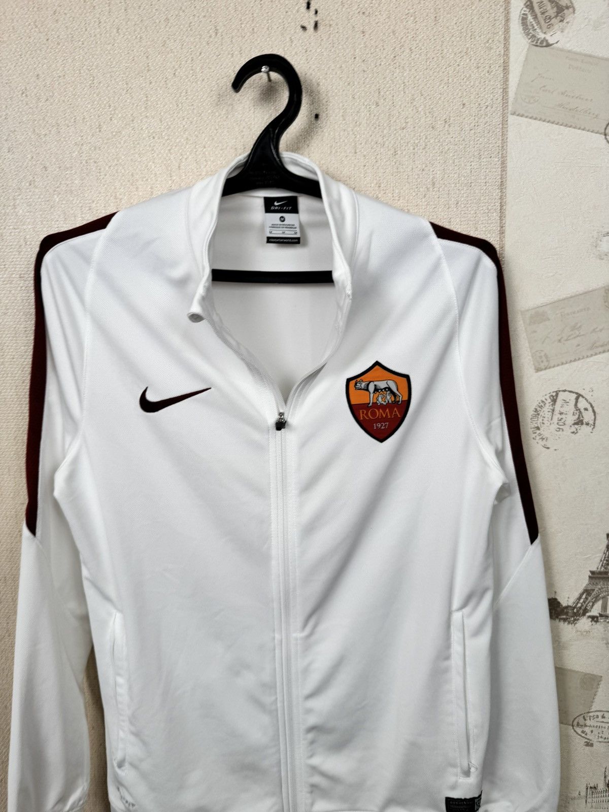 Nike Vintage Nike AS Roma Jacket Socer Full Zip Track M Blokecore Size US M / EU 48-50 / 2 - 10 Thumbnail