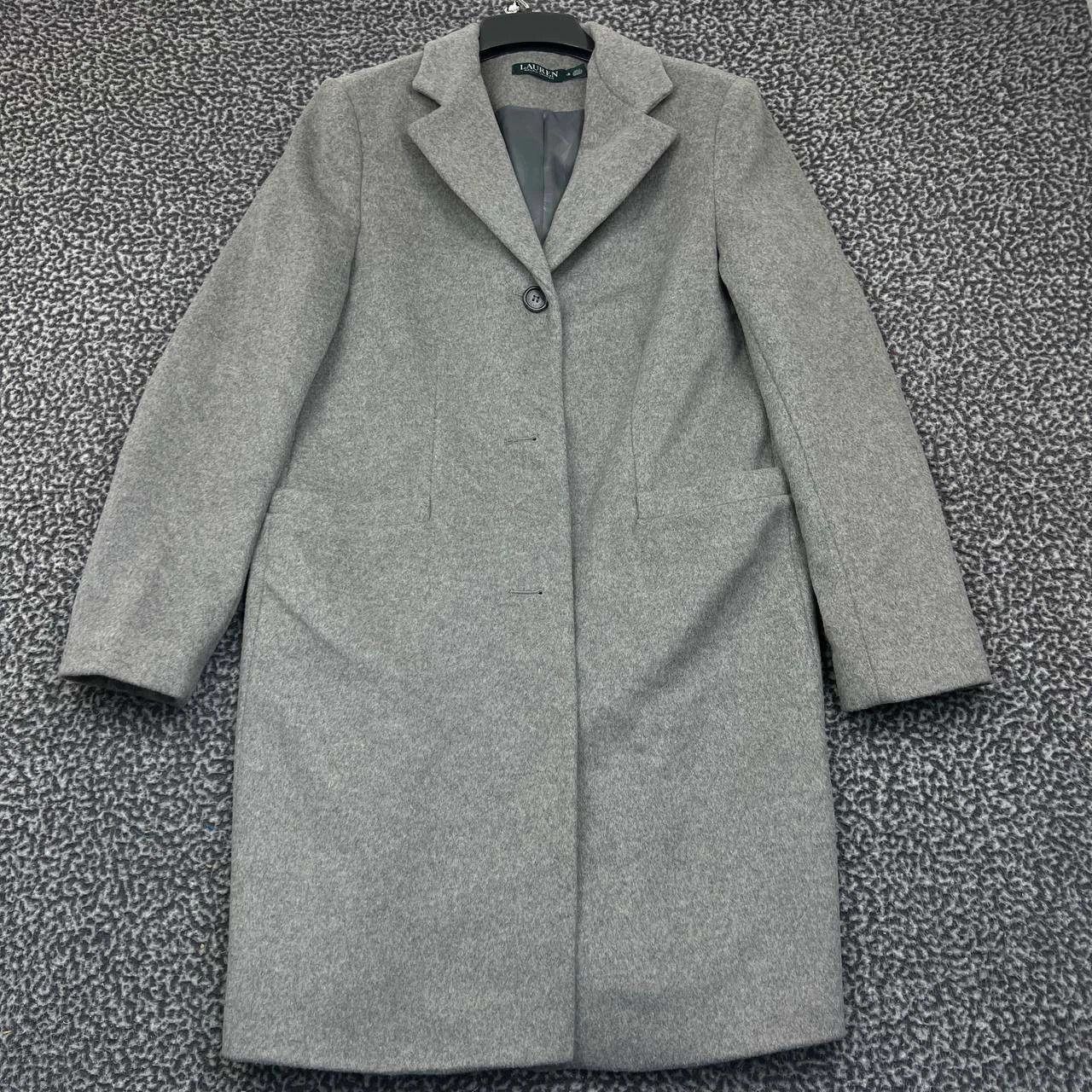 Lauren Ralph Lauren Lauren Ralph Lauren Reefer Coat Women 12 Gray 3-Button Wool Size XL / US 12-14 / IT 48-50 - 1 Thumbnail