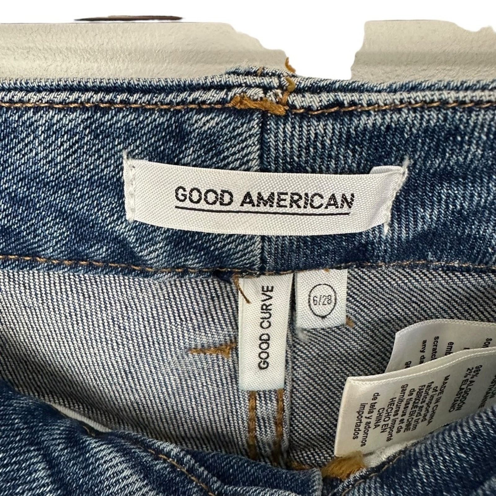 Good American NWT Good American Good Curve High Rise Skinny Jeans 6/28 Size 28" / US 6 / IT 42 - 11 Thumbnail