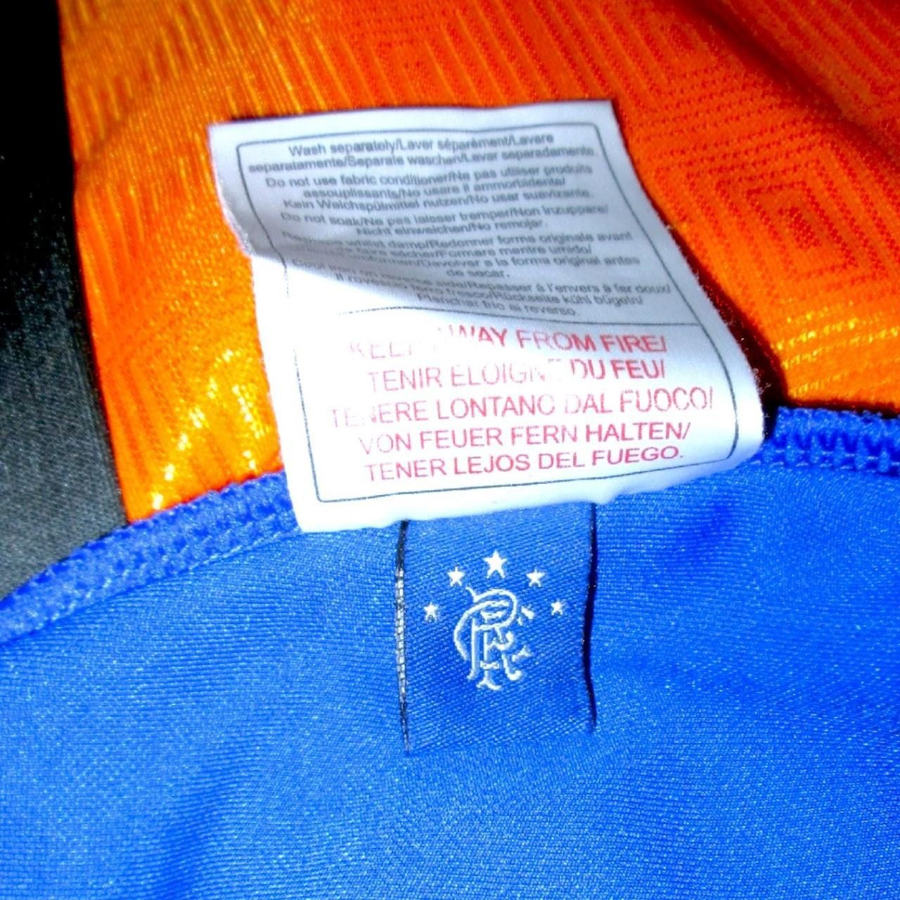 Diadora Fc Glasgow Rangers Scotland UK 2005 2006 Home shirt jersey Size US S / EU 44-46 / 1 - 5 Thumbnail