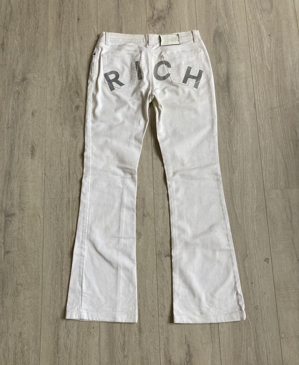 【RICHMOND】the rich white flared jeans Richmond Denim Richmond RICH white flared jeans | Grailed