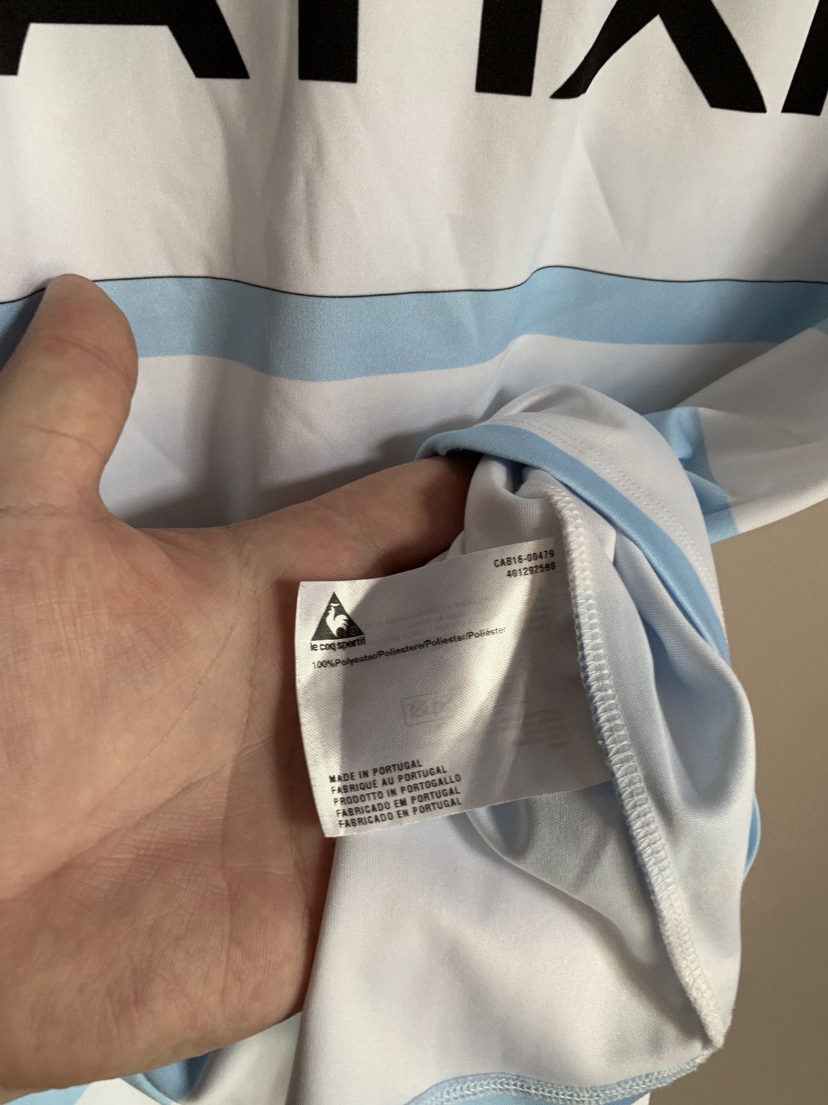 Le Coq Sportif Racing Metro 92 Rugby Union Shirt Le Coq Sportif Jersey Sz L Size US L / EU 52-54 / 3 - 10 Thumbnail