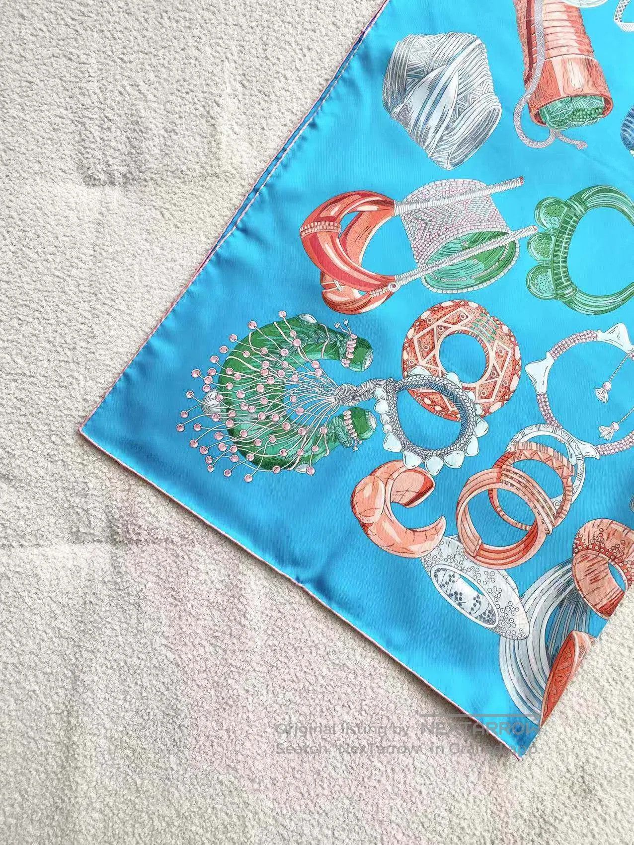 Hermes Hermes Printed logo silk scarf| Size ONE SIZE - 4 Thumbnail