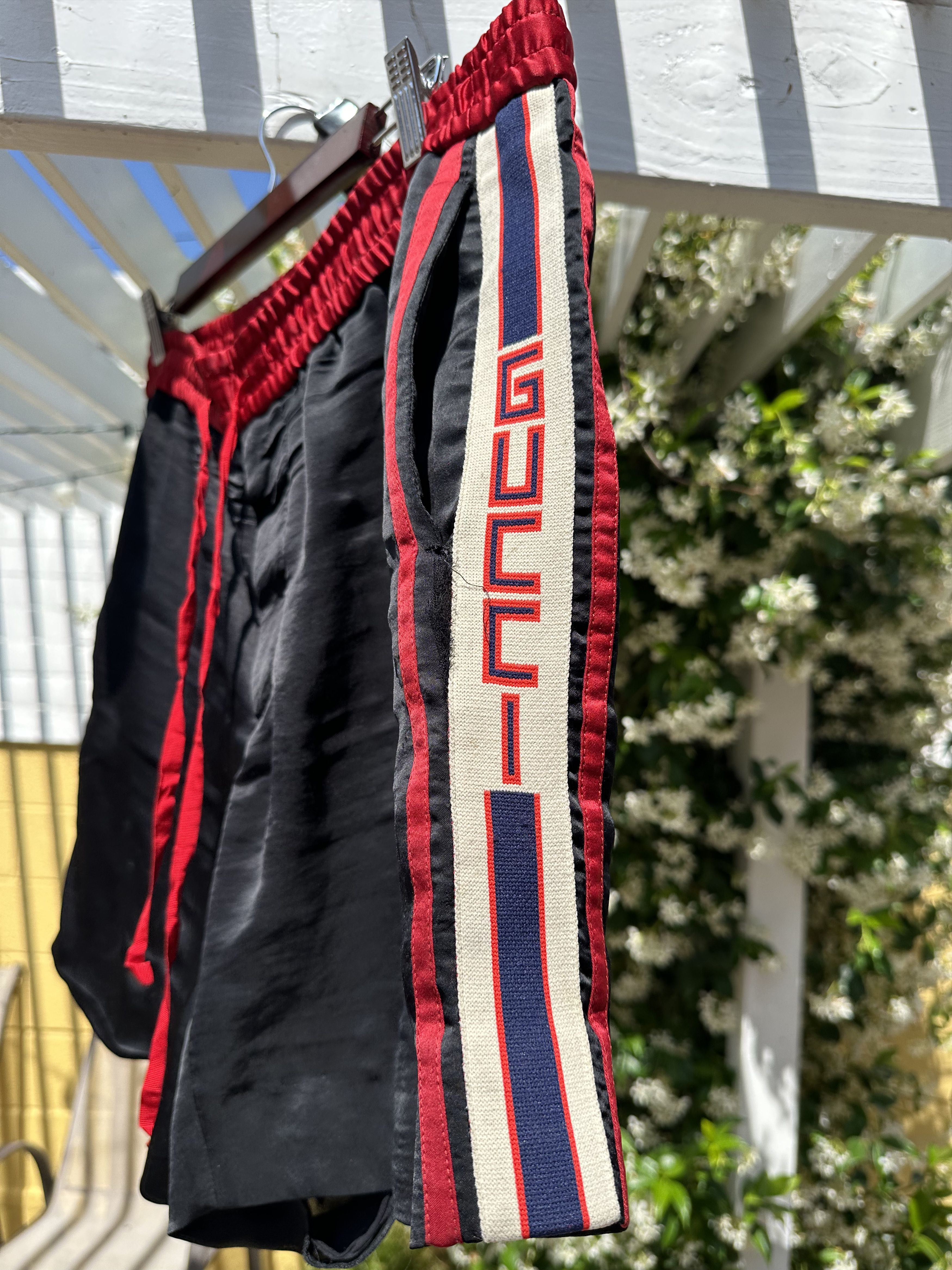 Gucci Gucci Satin Shorts - Damaged / Up-cycle Project Size US 32 / EU 48 - 3 Thumbnail