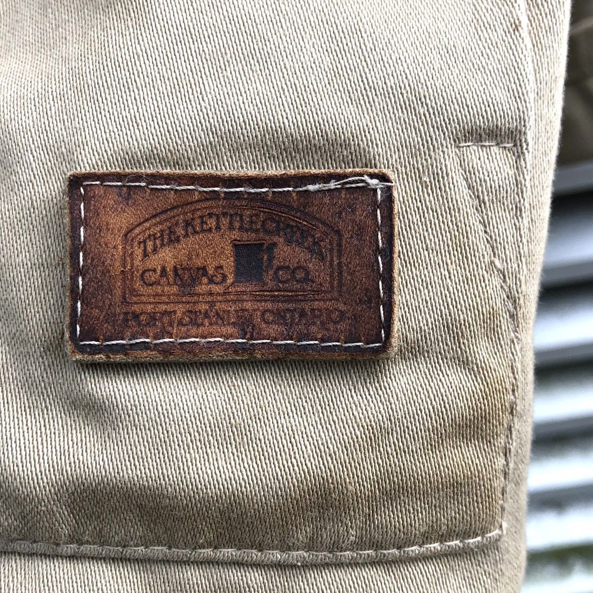 Vintage Vintage 80s The Kettle Creek Canvas Co Khakis Safari Jacket Size US L / EU 52-54 / 3 - 14 Thumbnail