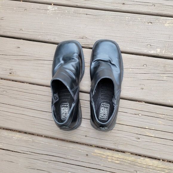 Vintage Vintage 90s y2k Bratz Black Faux Vegan Leather Chunky Heel S Size US 9 / IT 39 - 5 Thumbnail