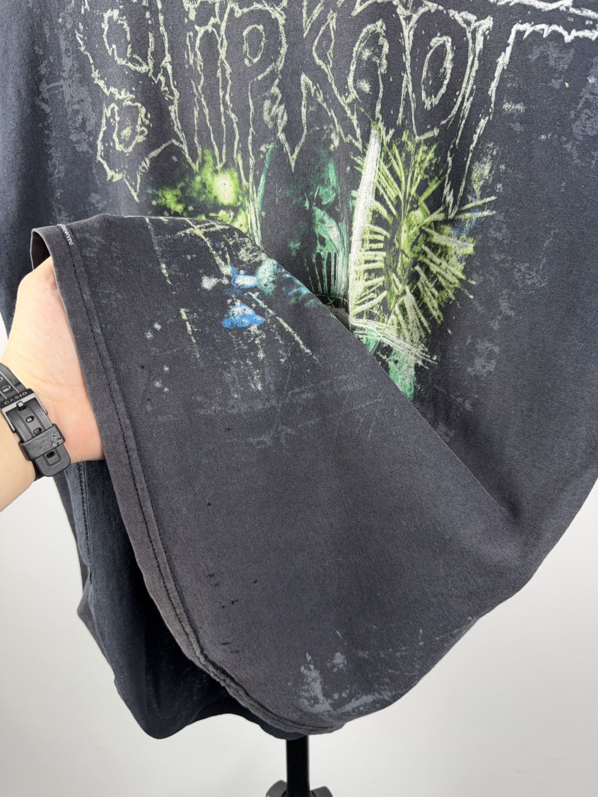 Slipknot × Vintage Vintage 2008 Slipknot Allover print Rock Distressed t-shirt Size US L / EU 52-54 / 3 - 6 Thumbnail