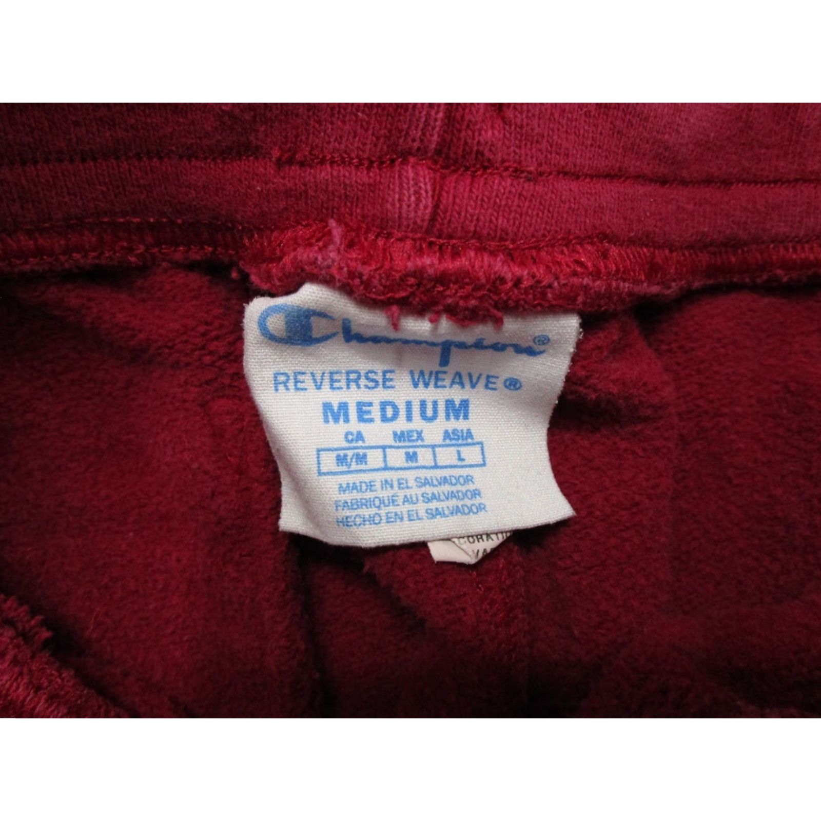 Champion VINTAGE Y2K Champion Reverse Weave Sweatpants Sweatpants Women's Red Size M Heavy Joggers Pants Size 32" / US 10 / IT 46 - 4 Thumbnail